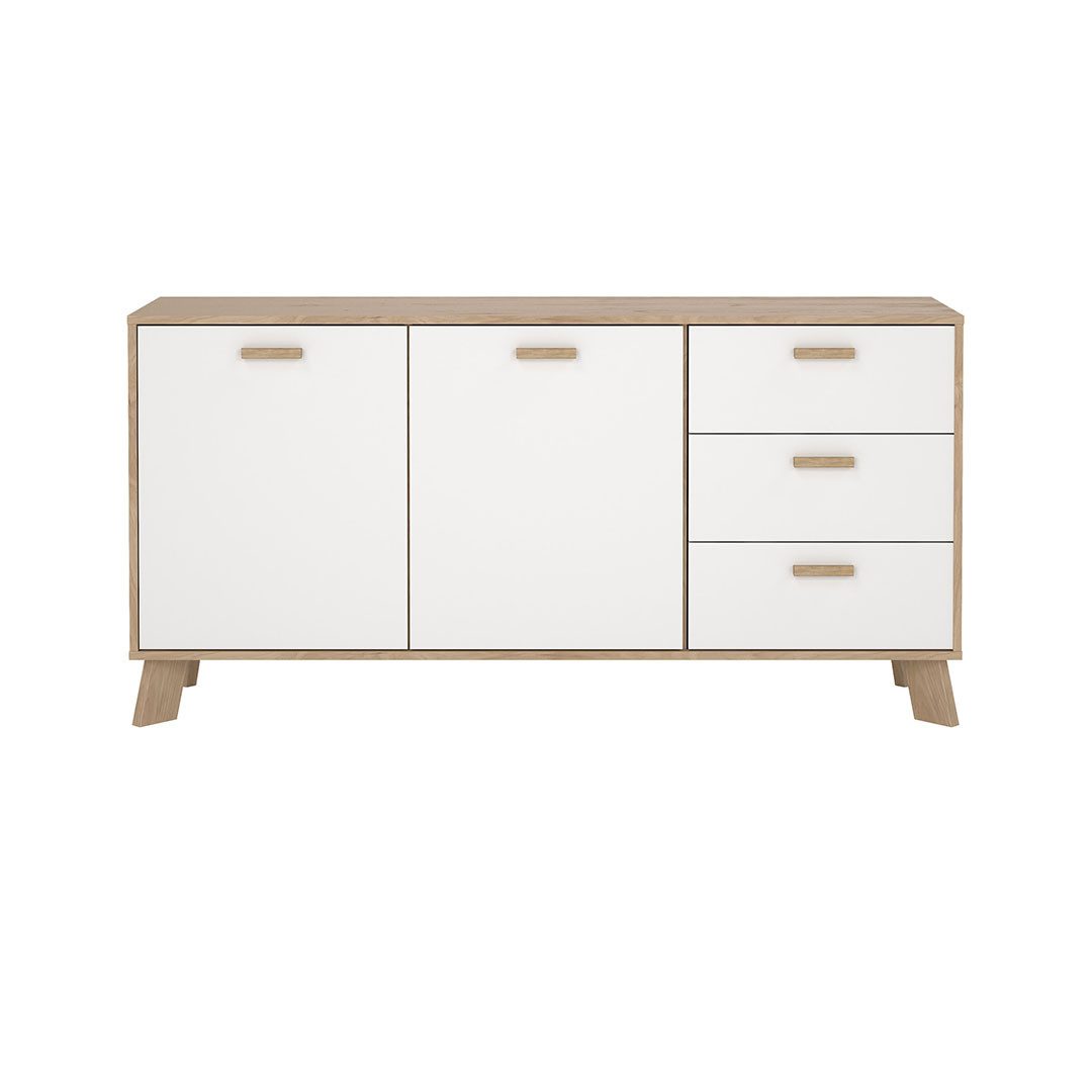 Tvilum Sideboard Ikast Sideboard 2 Türen, 3 Schubladen Eichen-Dekor