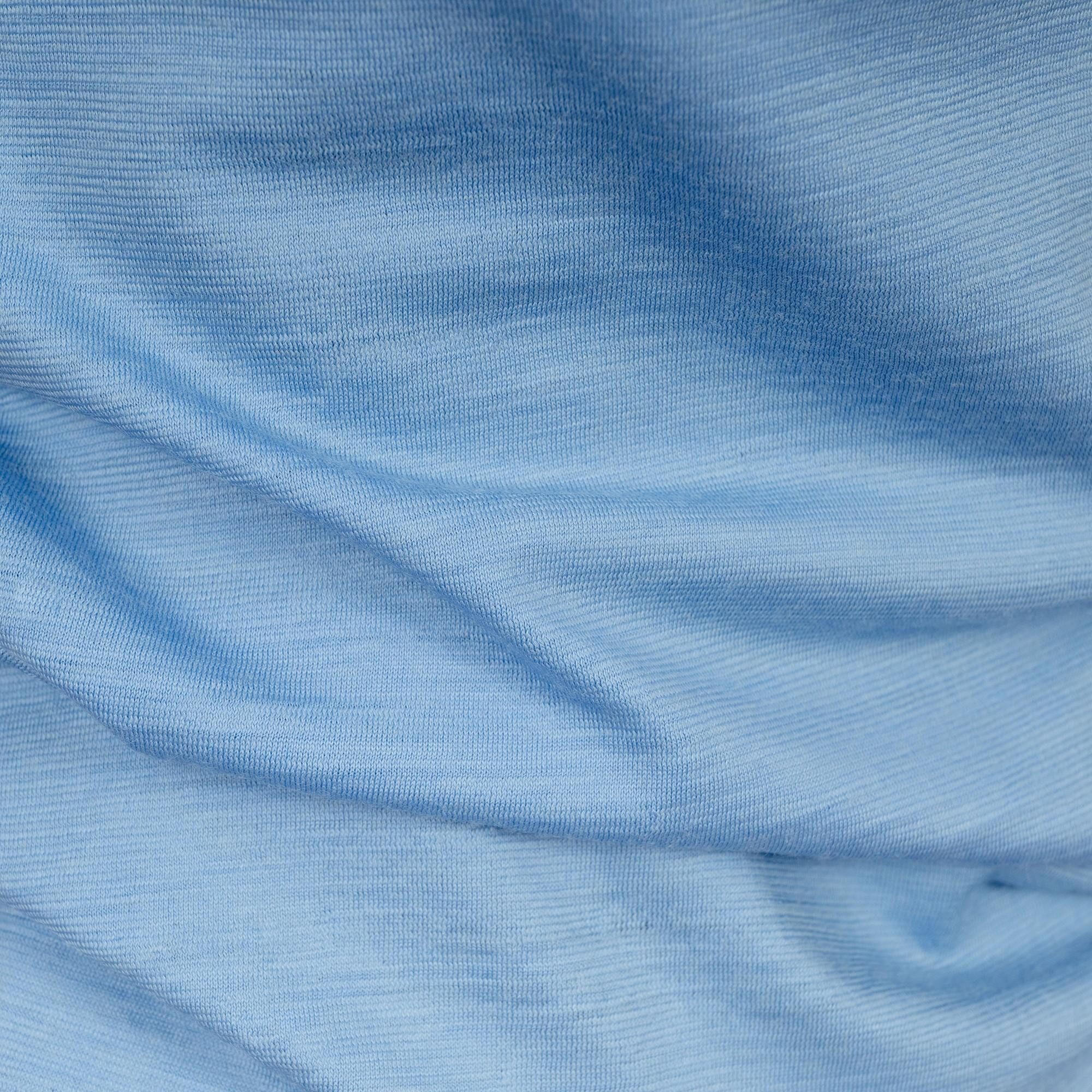 Tom Fyfe T-Shirt TOM FYFE Merino T-Shirt Slim Fit Damen Steel Blue / M