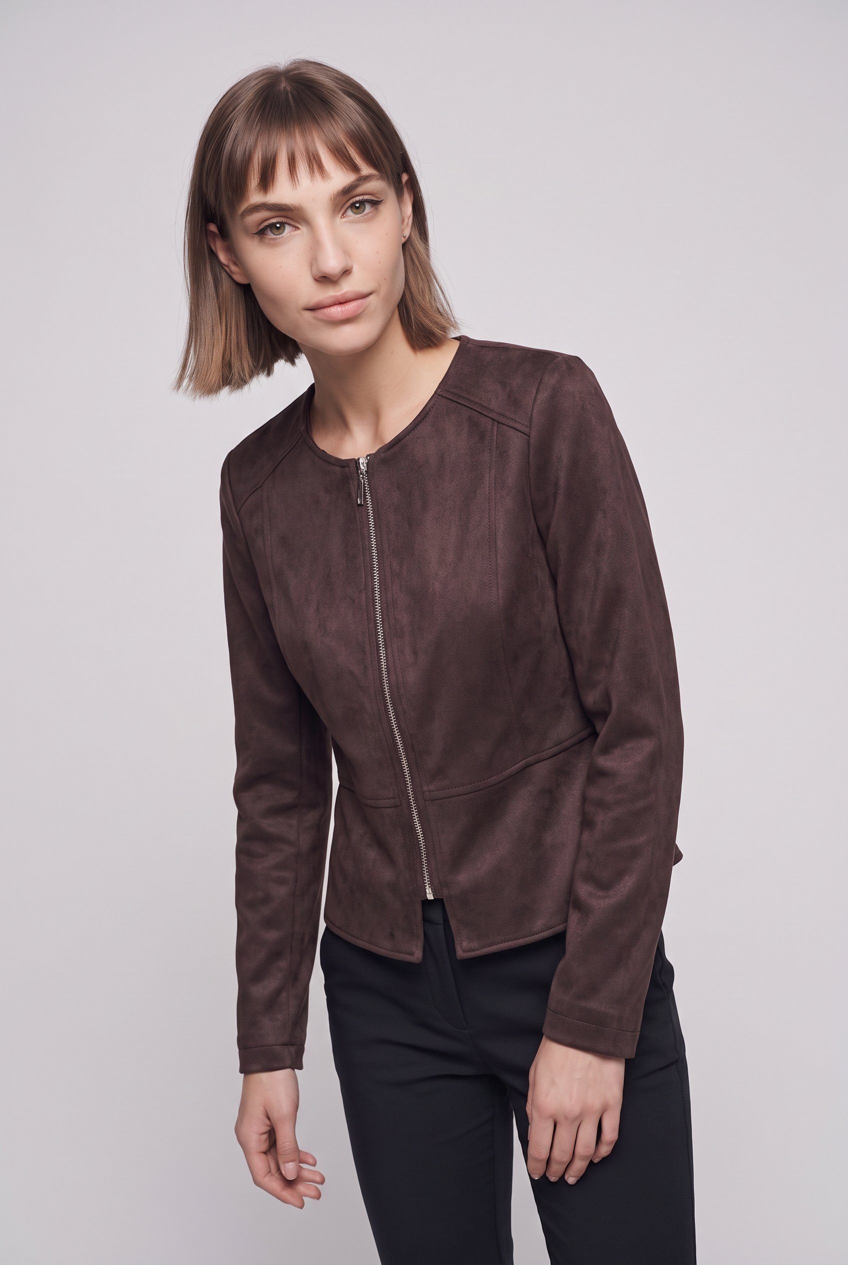 ONLY Lederimitatjacke ONLSARAMY FAUX SUEDE JACKET OTW Kunstfaser, Wildlederimitat – Bild 2 von 5