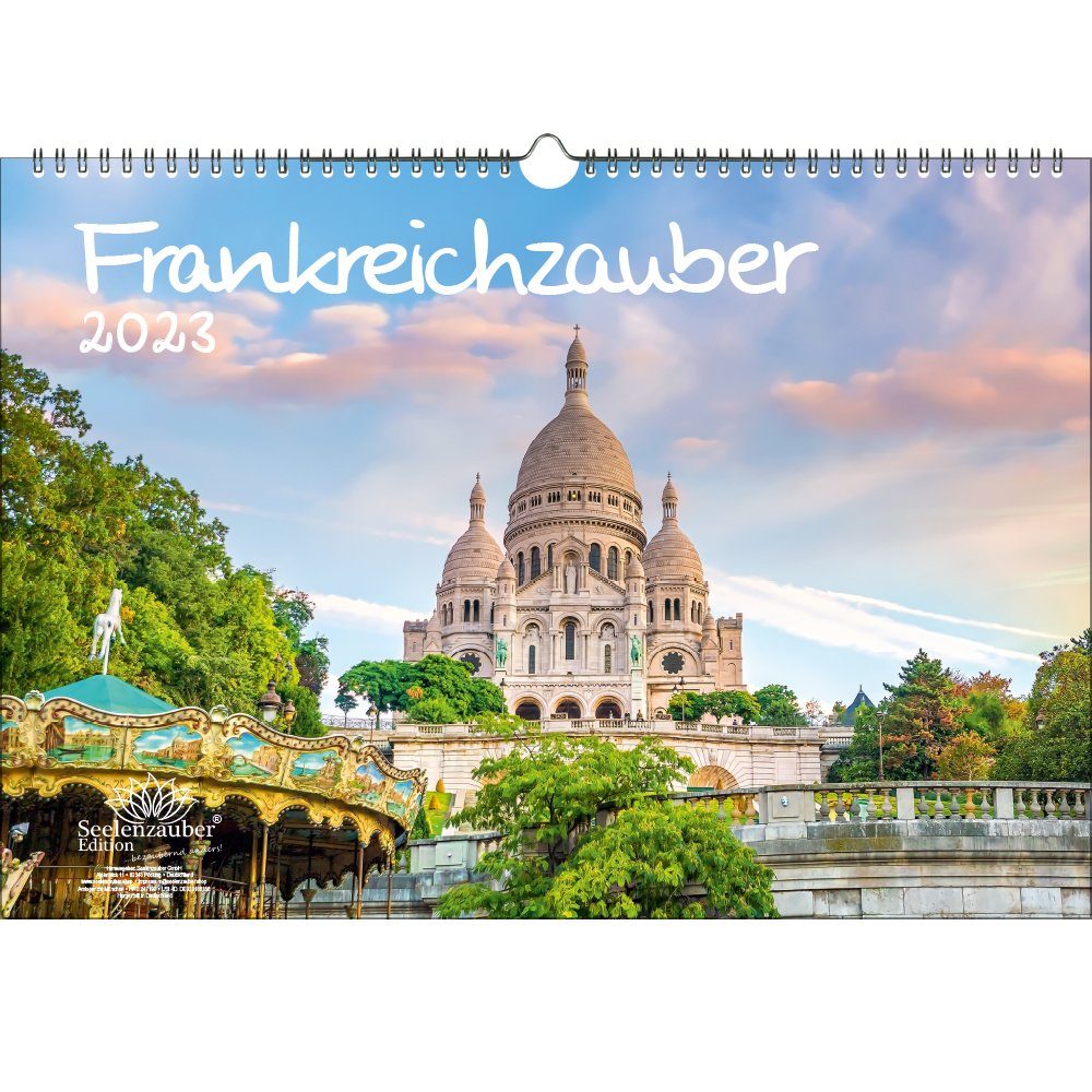 Seelenzauber Wandkalender Frankreichzauber DIN A3 Kalender für 2023 