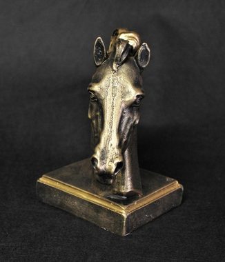 JVmoebel Skulptur Design Figur Statue Pferd Pferde Büste Skulptur Figuren Statuen 3804