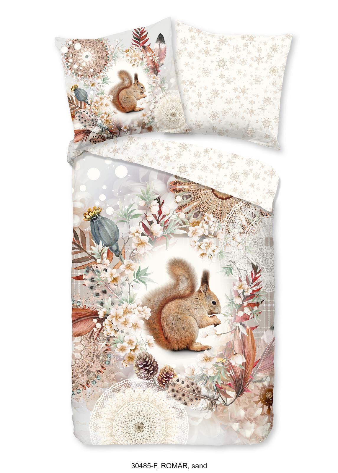 hip Bettwäsche Biber Bettwäsche 135 X 200 cm + 1 x 80 X 80 cm Romar natur, günstig online kaufen