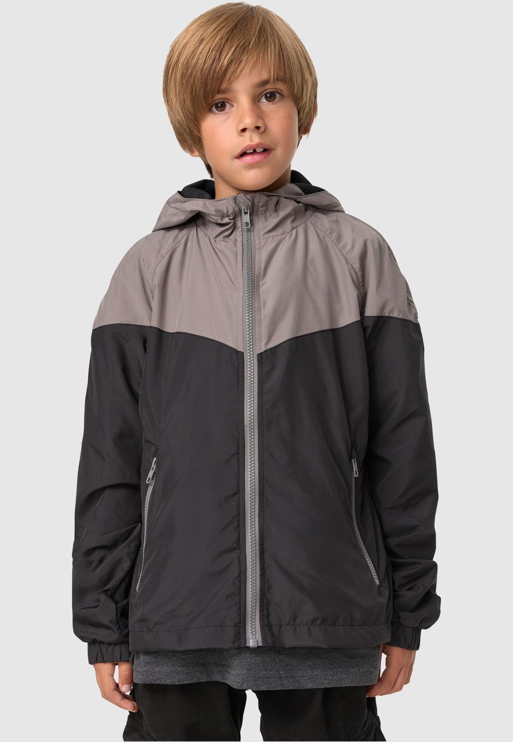 asphalt/black Windrunner Outdoorjacke 2-Tone Herren URBAN (1-St) Tech CLASSICS Boys