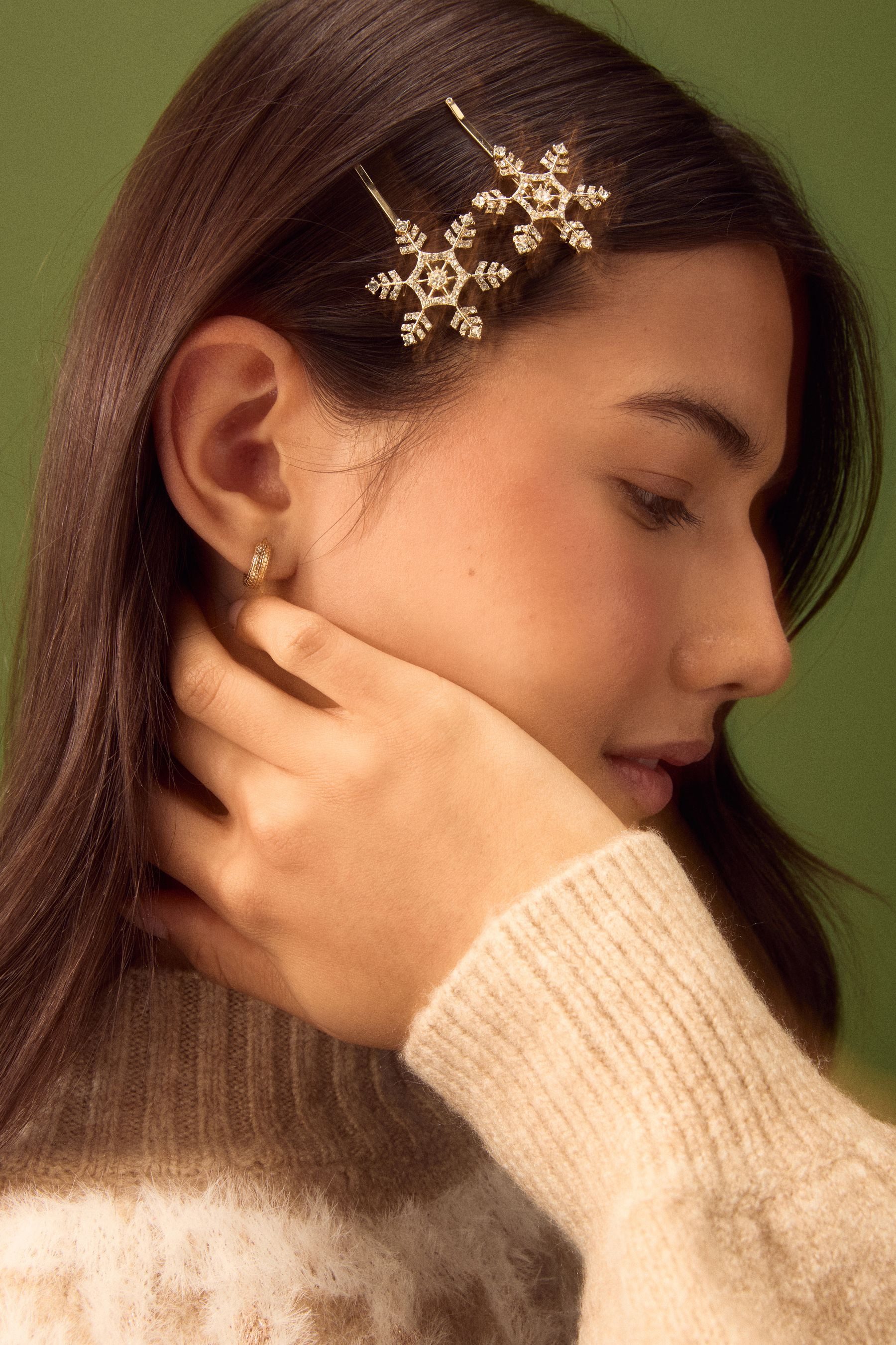 Next Haarclip Weihnachts-Schneeflocken-Haarspangen