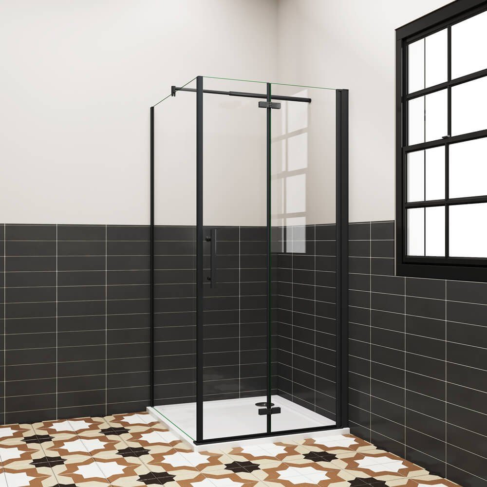 duschspa Eckdusche 195cm ESG Falttür Scharniertür günstig online kaufen