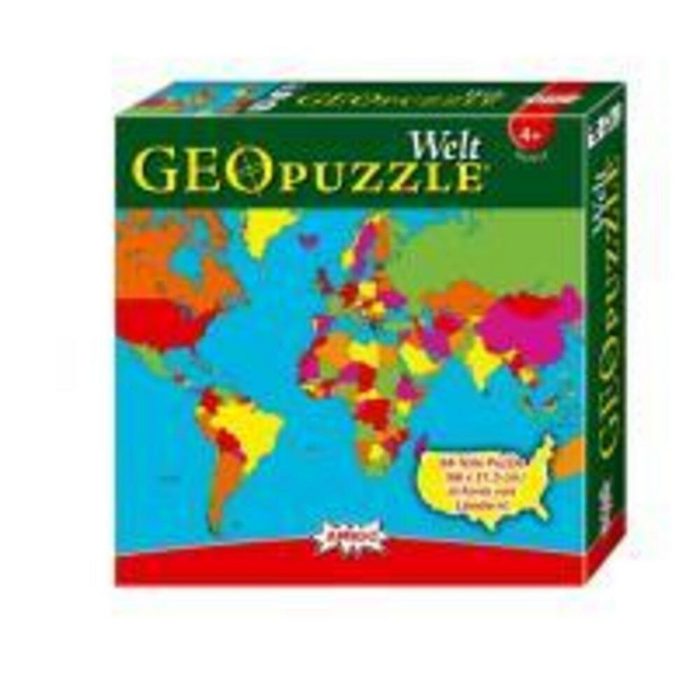 Amigo Spiel + Freizeit GmbH Puzzle Geo Puzzle - Welt Puzzleteile