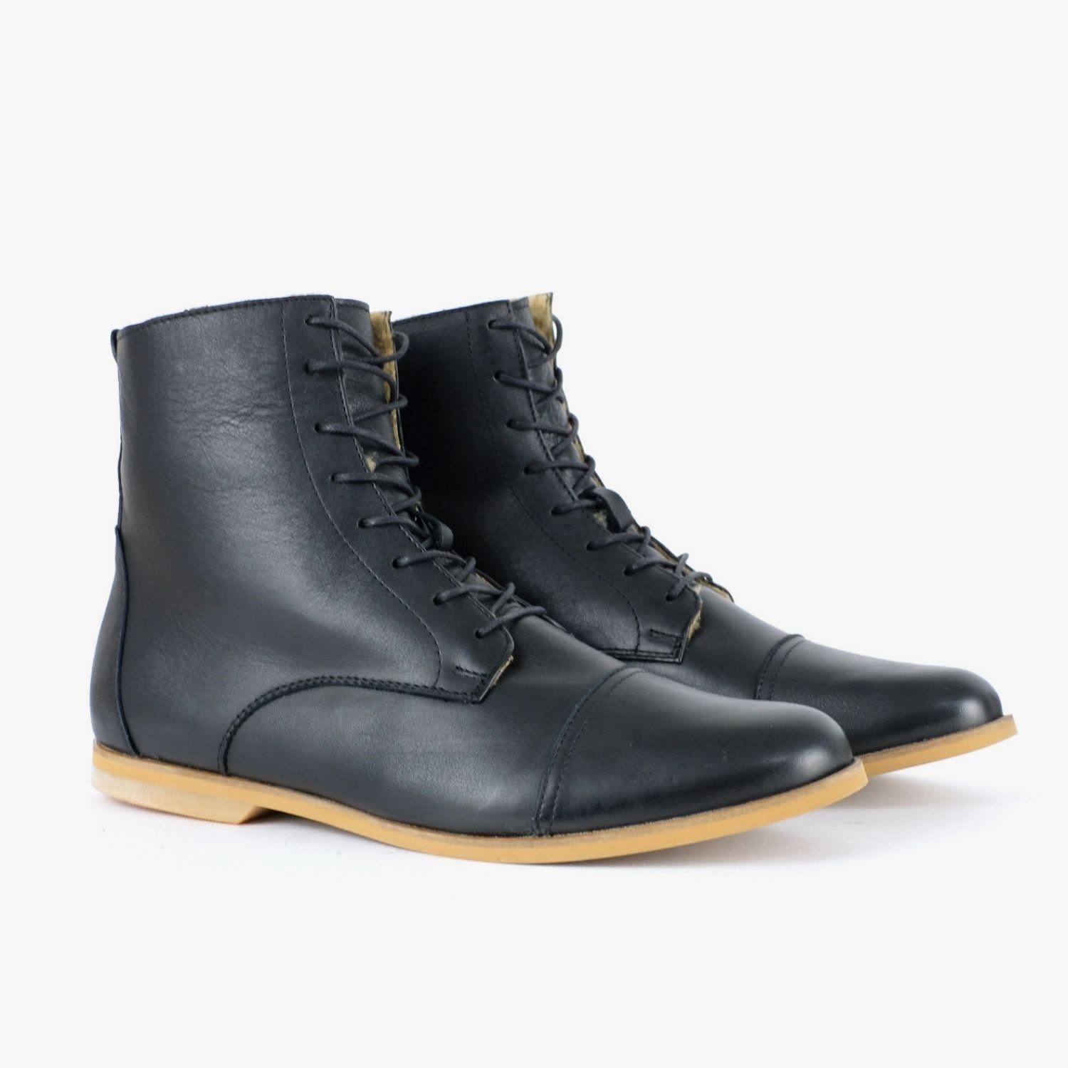 SORBAS '89 gefütterte Lederstiefel Schnürstiefel