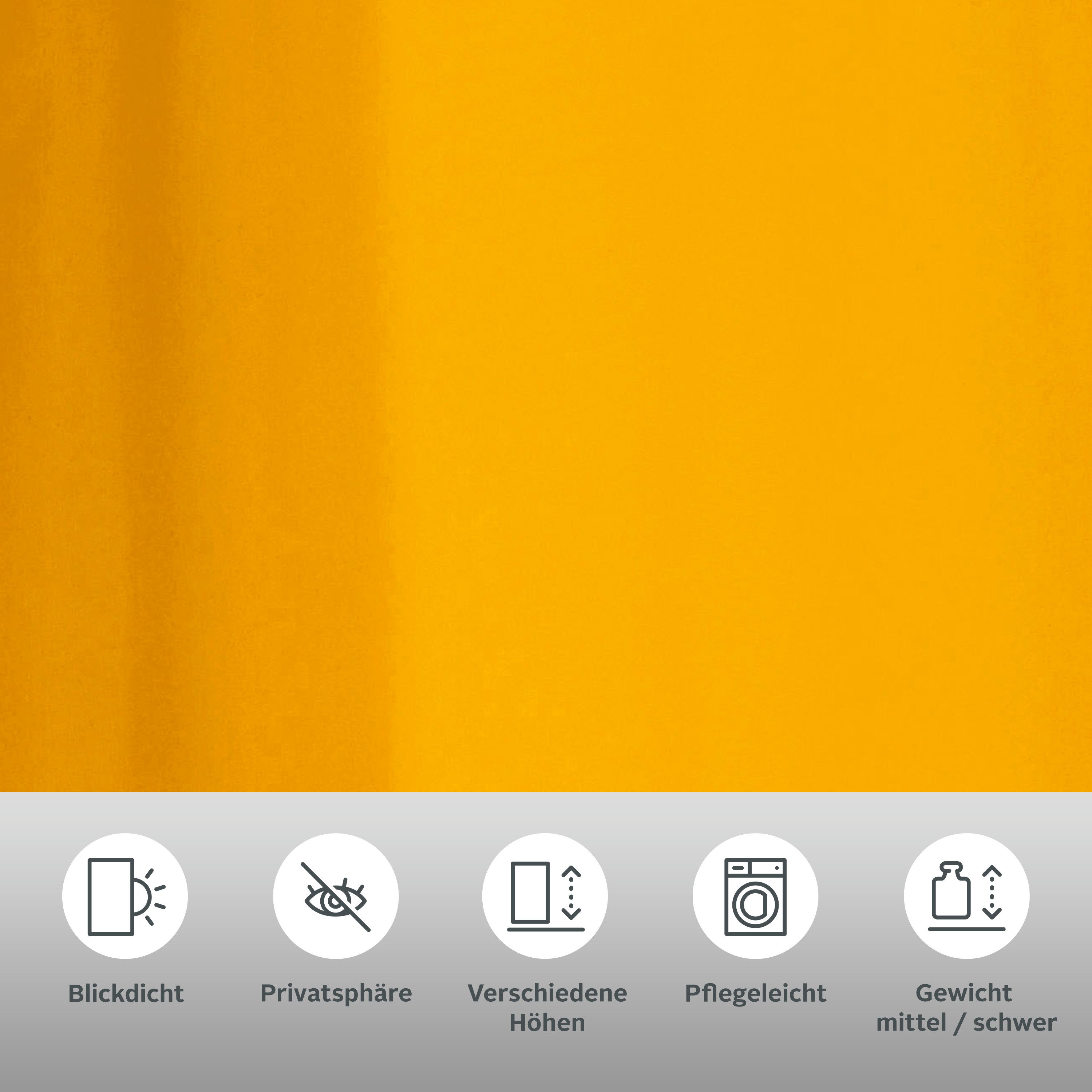 OTTO home Vorhang Raja (2 St), Ösen, blickdicht, Polyester, Blickdichtes Material, Einfache Montage, Pflegeleicht, Ösen Aufhängung