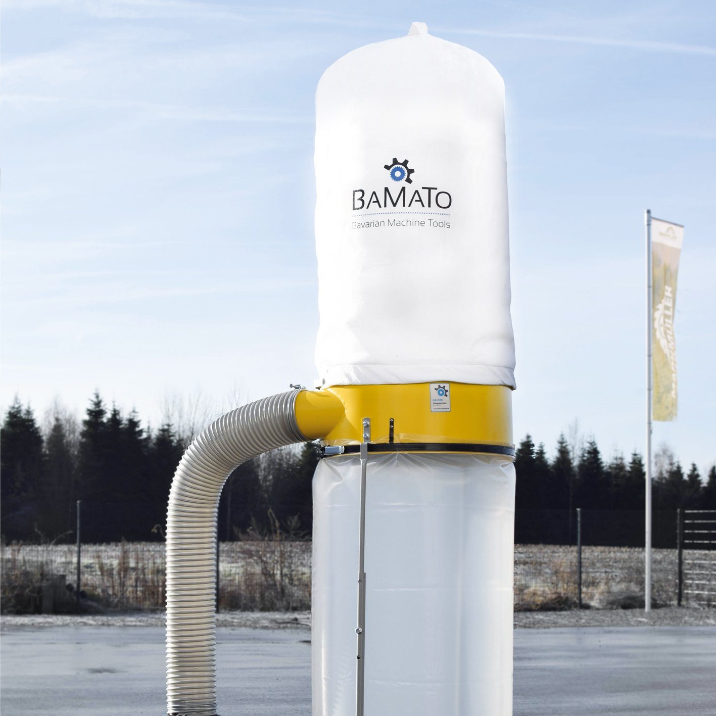 BAMATO Absauganlage AB-2530 inkl. Y-Adapter Absaugung 230V höhenverstellbar 2530m³/h, 1500 W, (1-tlg), Späneabsaugung, Lüfterrad aus Metall, 1800 Pa, Fahrwerk