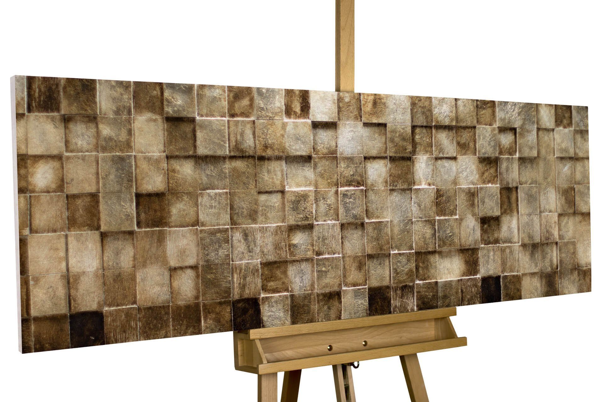 handgefertiges aus Matrix Holz cm, 150x50 Holzbild The KUNSTLOFT Wandbild