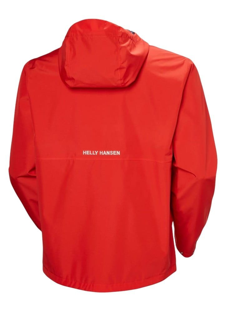 Helly Hansen Regenjacke Sandoy Rain (2-Lagen, wasserdicht) rot Herren – Bild 2 von 5