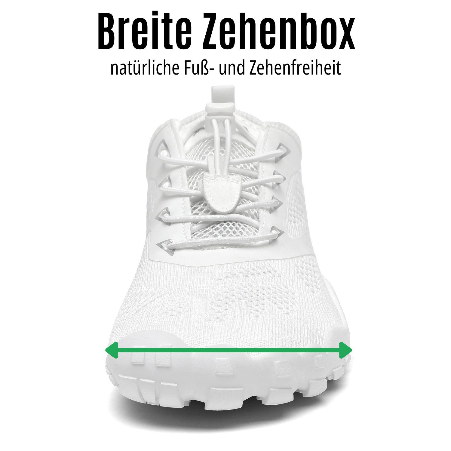 SAGUARO Sport Sommer Barfußschuh (5mm Sohlenstärke, Nullabsatz, bequem, leicht, atmungsaktiv, rutschfest) Minimalschuhe Laufschuhe Sport-Schuhe Jogging Sneaker Trail-Running