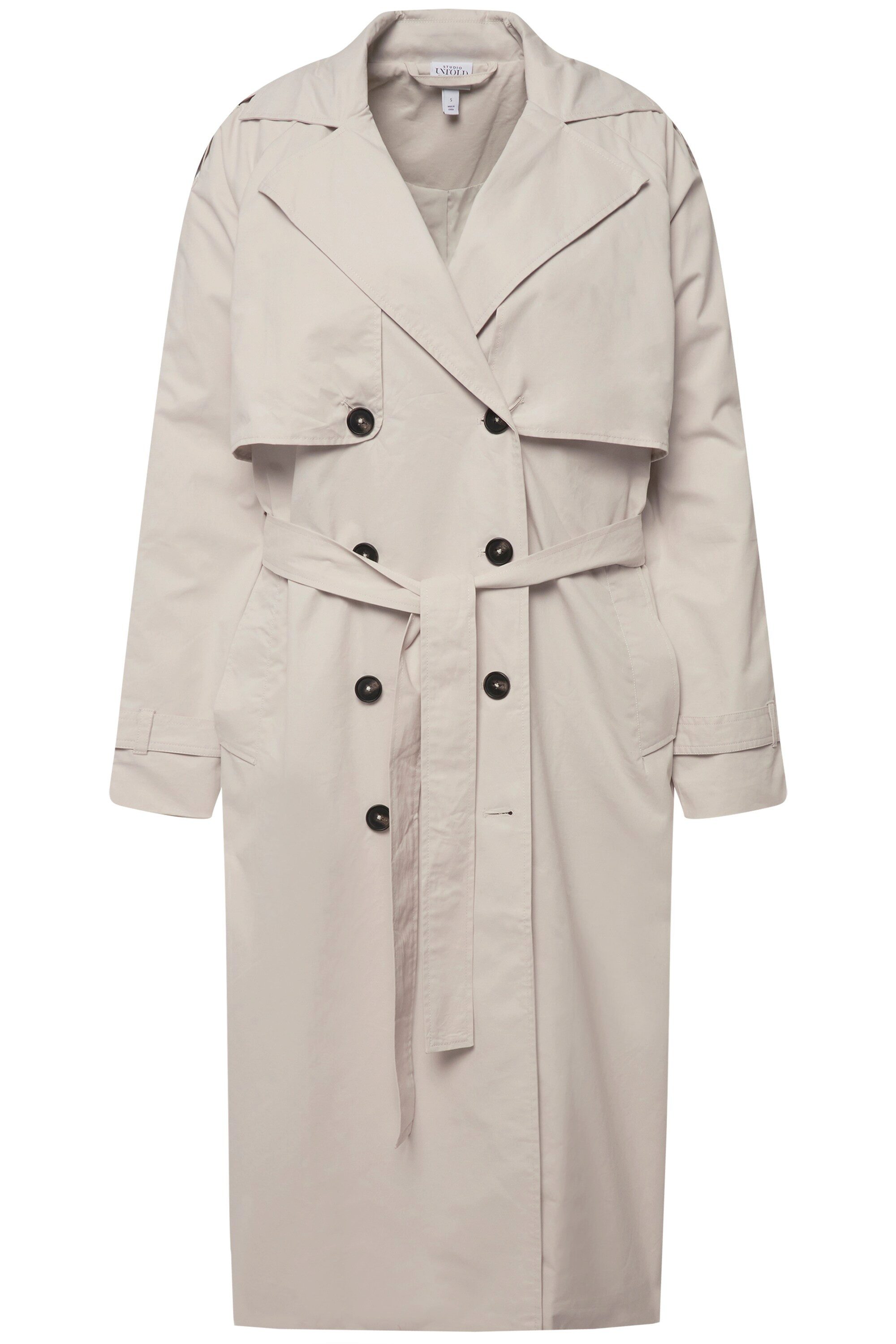 Studio Untold Wintermantel Trenchcoat oversized Reverskragen Unisex
