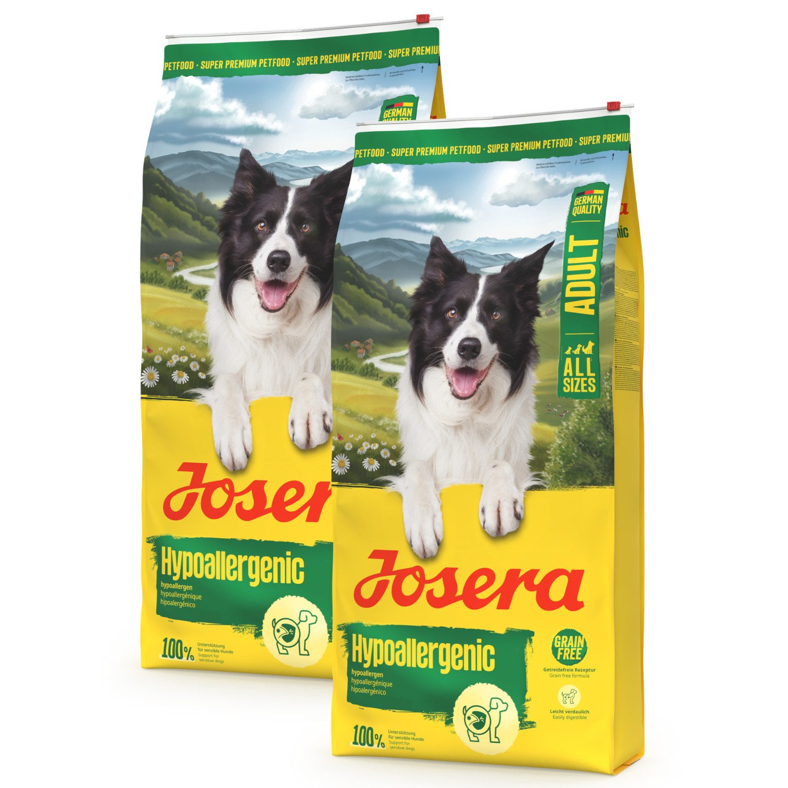 Josera Hypoallergenic, Trockenfutter für: Hunde, Adult All Size, für ausgewachsene Hunde aller Größen