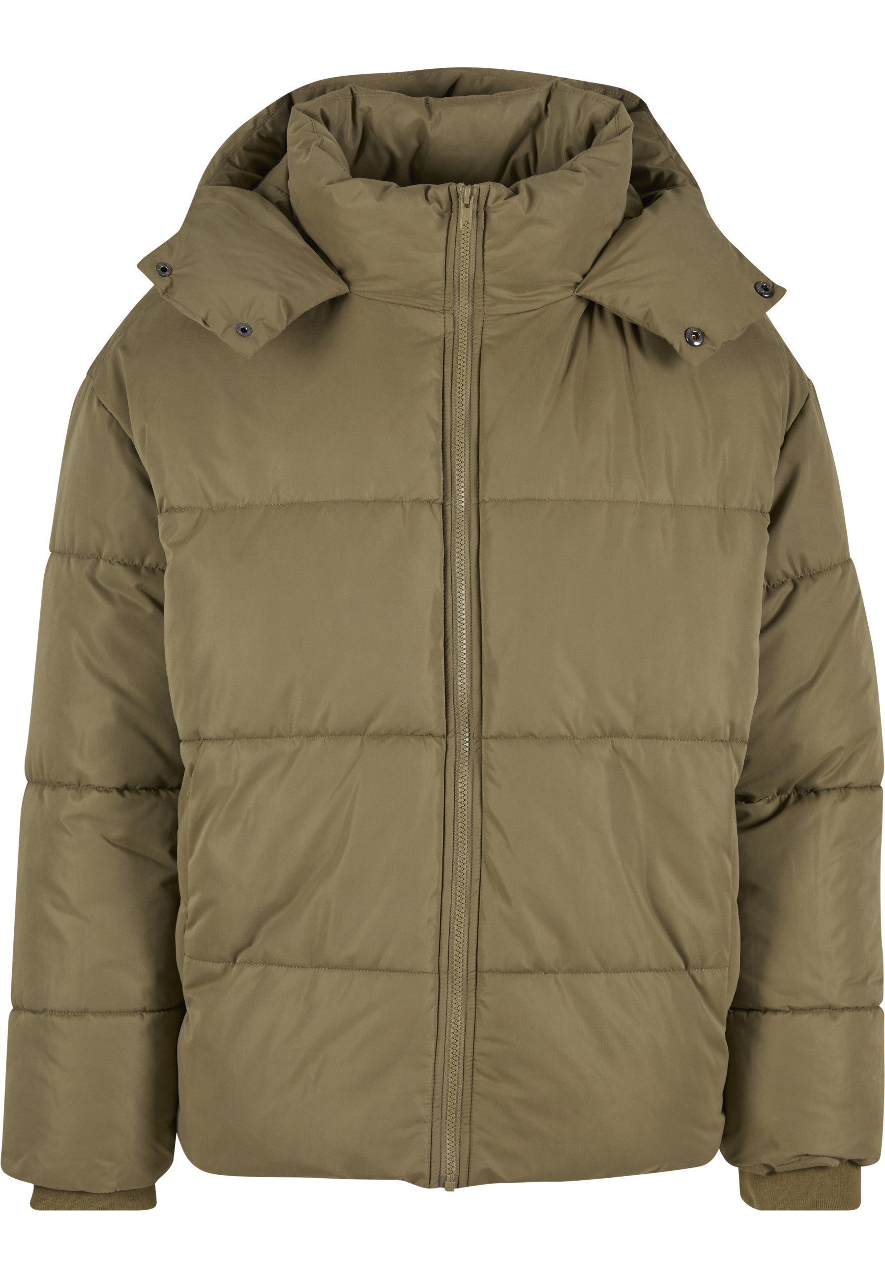 URBAN CLASSICS Winterjacke Urban Classics Puffer Jacket With Flap Hood (1-St)