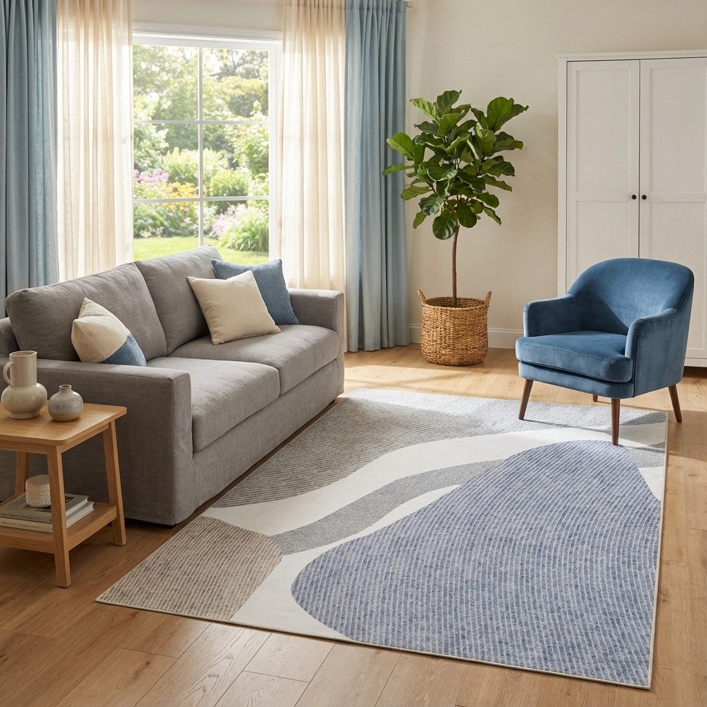 Tapiso Designteppich WISP, Höhe: 7 mm, Wohnzimmer, Schlafzimmer