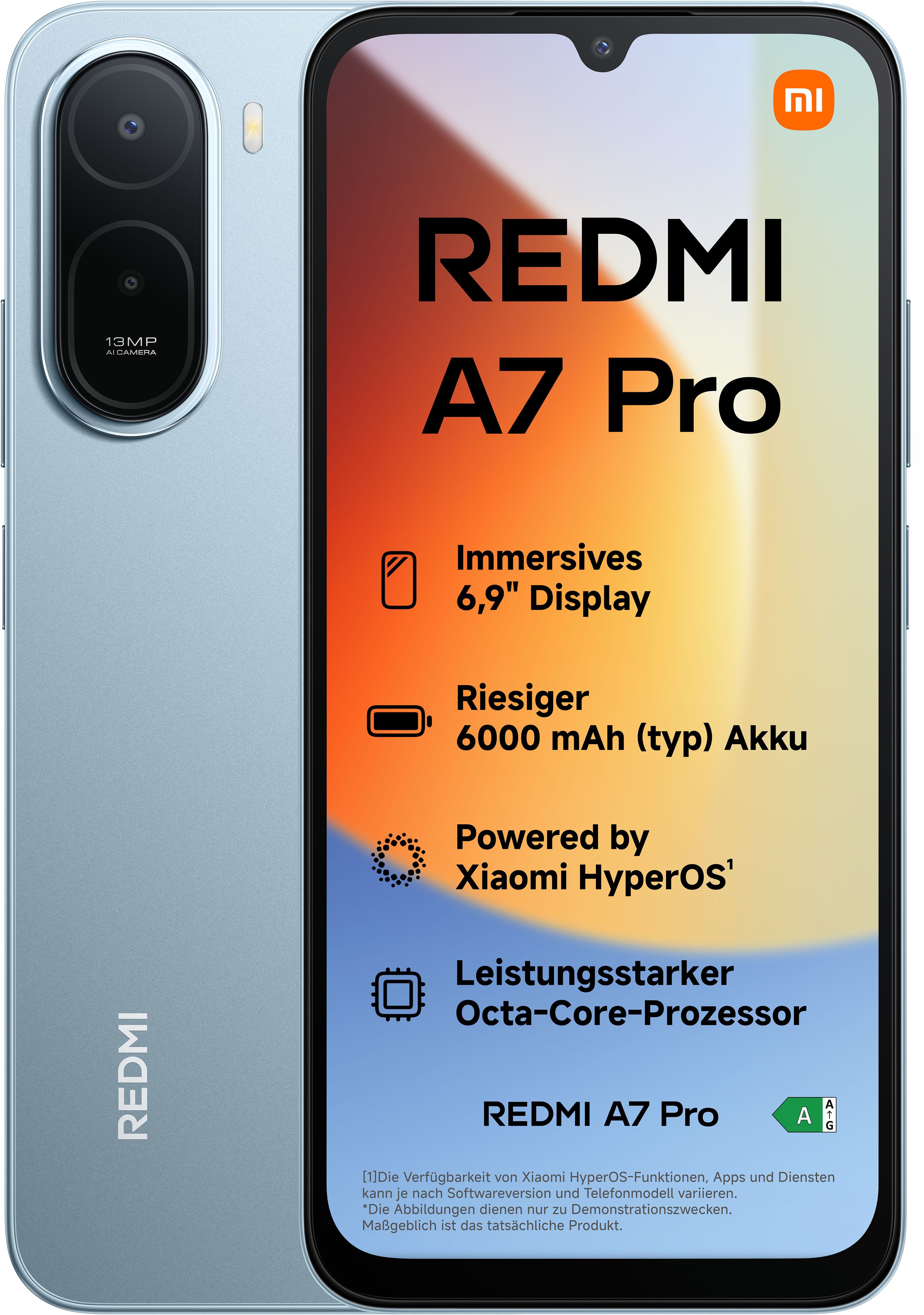 Xiaomi Redmi A7 Pro 4+64 GB Smartphone (17,52 cm/6,9 Zoll, 64 GB Speicherplatz, 13 MP Kamera)