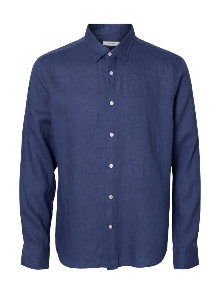 SELECTED HOMME Langarmhemd SLHREGKYLIAN-LINEN