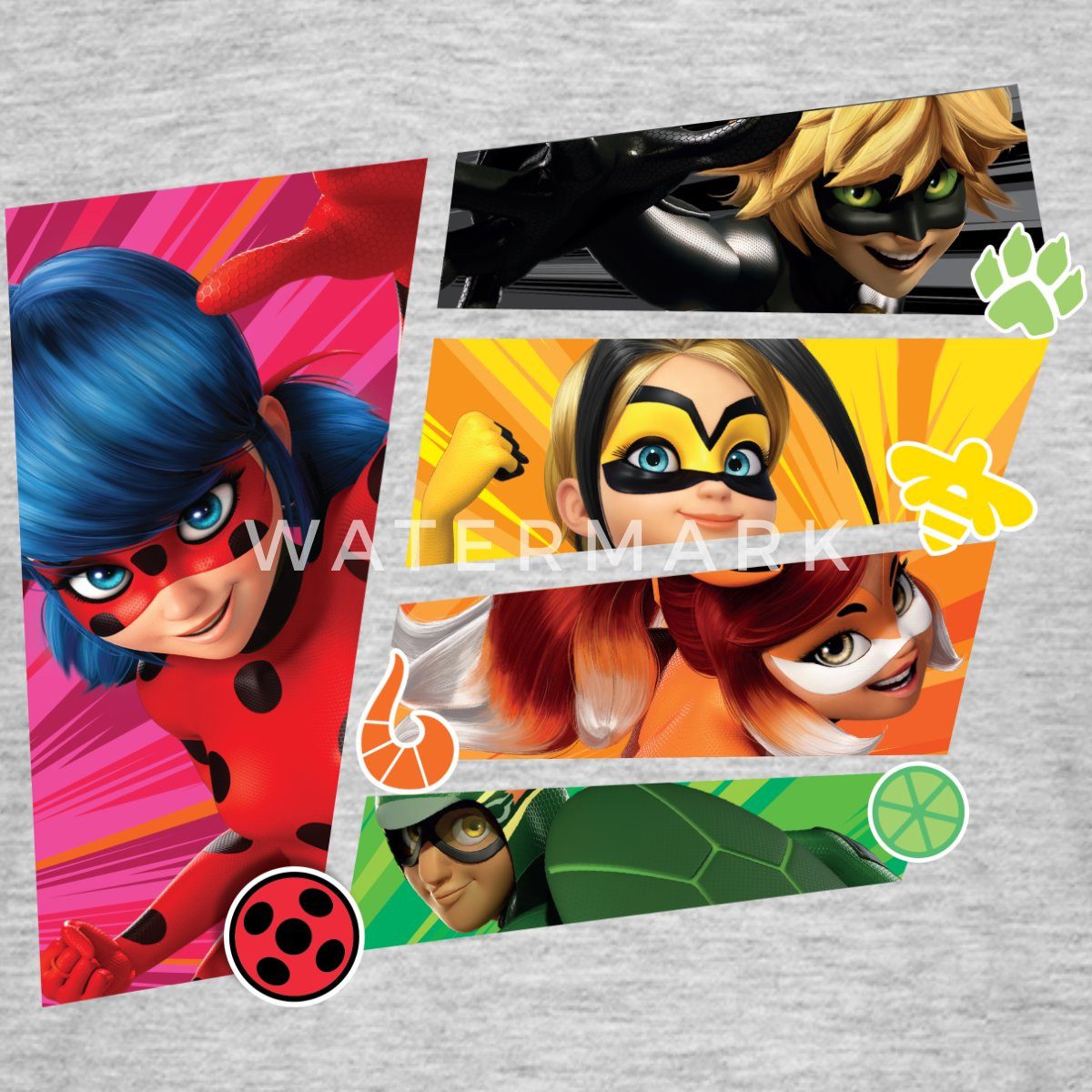 Spreadshirt T-Shirt Miraculous Superhelden Männer T-Shirt (1-tlg)