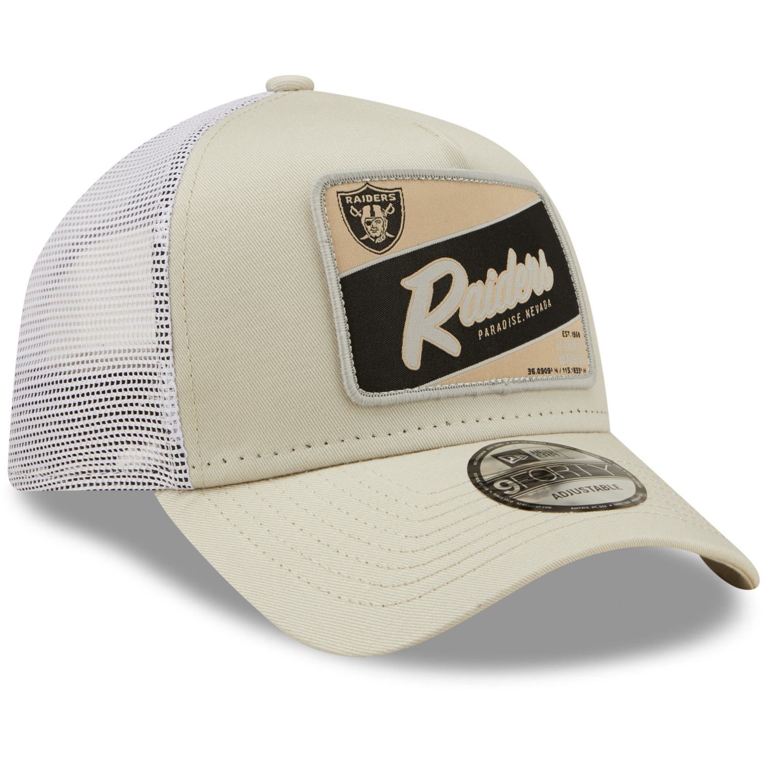 New Era Trucker Cap AFrame Trucker Las Vegas Raiders