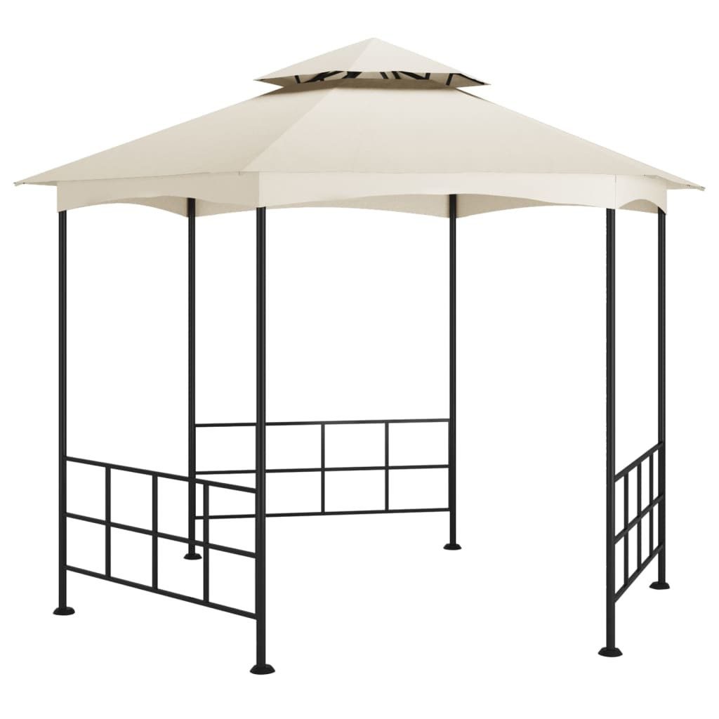 vidaXL Partyzelt Pavillon mit Seitenwänden 3,1x2,7 m Creme