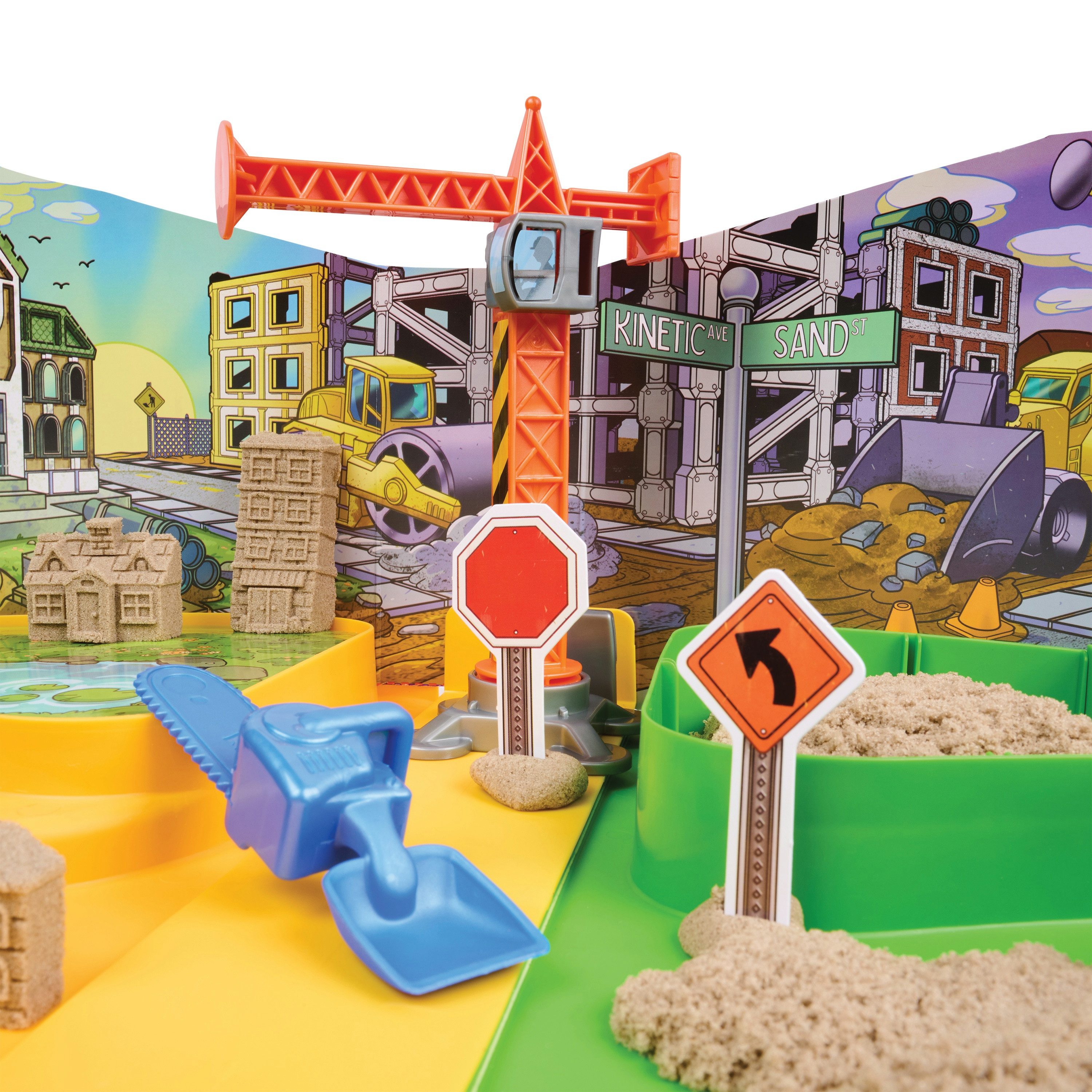 Spin Master Kreativset Kinetic Sand Deluxe Baustellen-Koffer – Bild 5 von 5