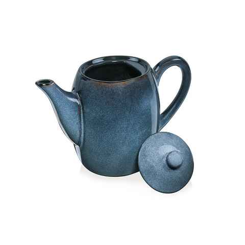 SÄNGER Teekanne Darwin Kaffeekanne, 1.3 l, (1x Teekanne), Handmade, 1,3 l, Blau