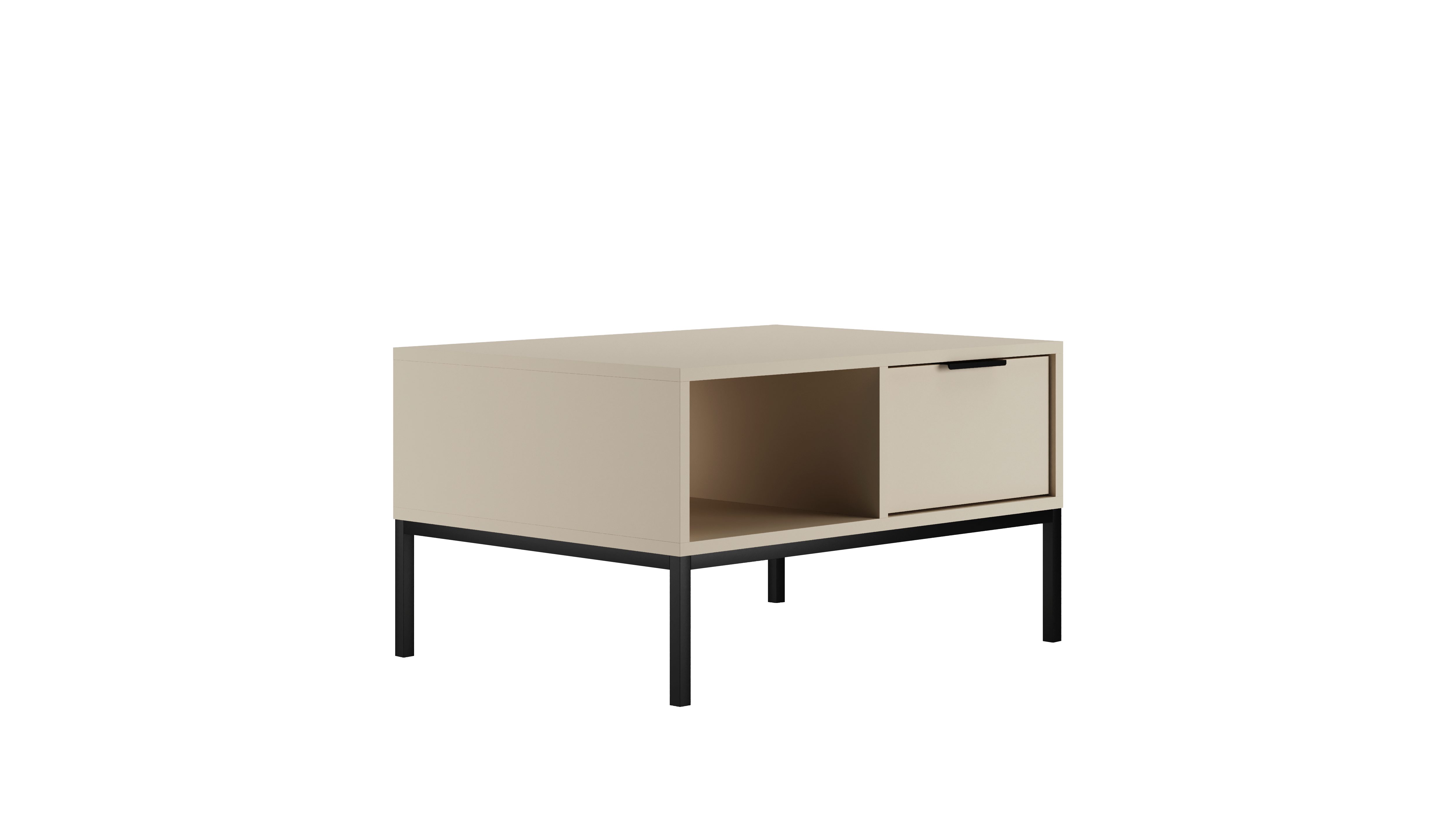 Raumhirsch Furniture Couchtisch Austin 80x60x45 cm, 100x60x45 cm (Einzelmöbel, Couchtisch mit 1 Ablage und 1 seitlicher Schublade), modernes Design, stabil & funktional, vielseitig einsetzbar