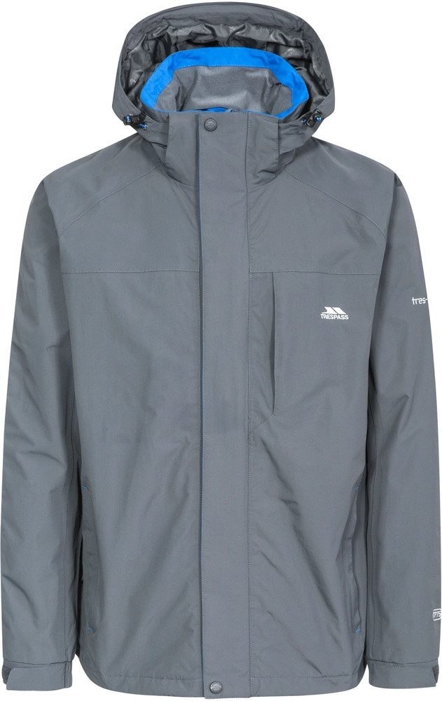 Trespass Nabro II – Wasserdichte Herren-Regenjacke Mit Versteckbarer Kapuze – Perfekt Für Outdoor-Abenteuer