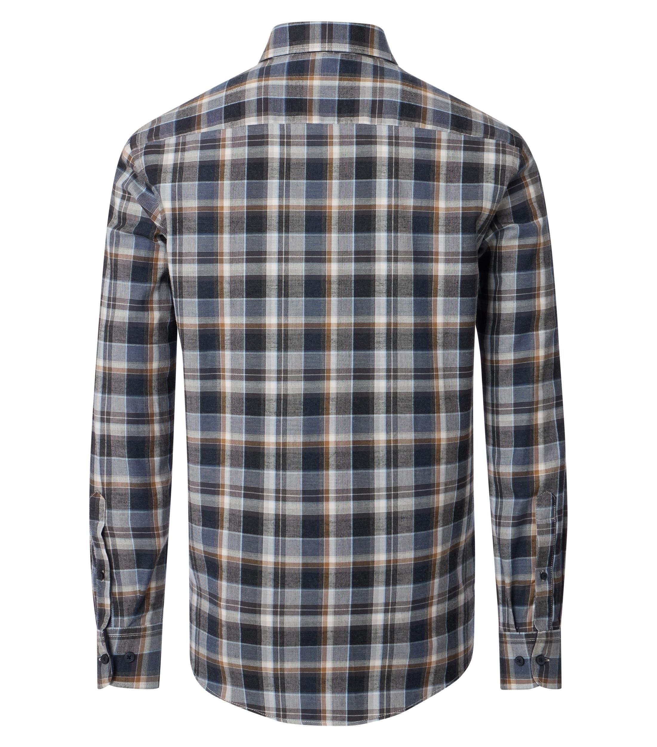 CASAMODA Langarmhemd Casamoda Flanellhemd kariert casual fit (1-tlg) günstig online kaufen