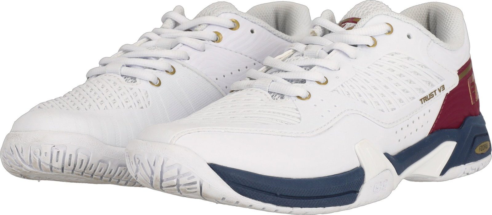 FZ Forza Hallen-Indoorschuhe Trust V3 2025 weiss/blau/violett Damen Badmintonschuh
