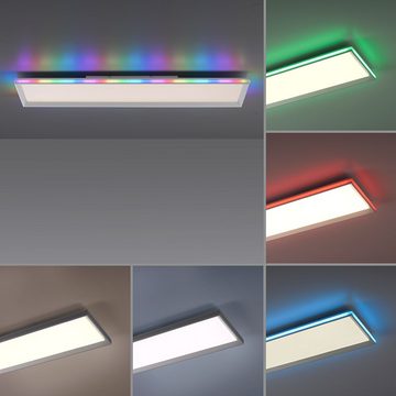 JUST LIGHT LED Deckenleuchte, Leuchtmittel inklusive, Kaltweiß, Warmweiß, Neutralweiß, Tageslichtweiß, Deckenleuchte Wohnzimmerlampe Schlafzimmerleuchte LED Dimmbar RGB