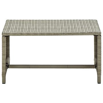 furnicato Couchtisch Beige 70x40x38 cm Poly Rattan