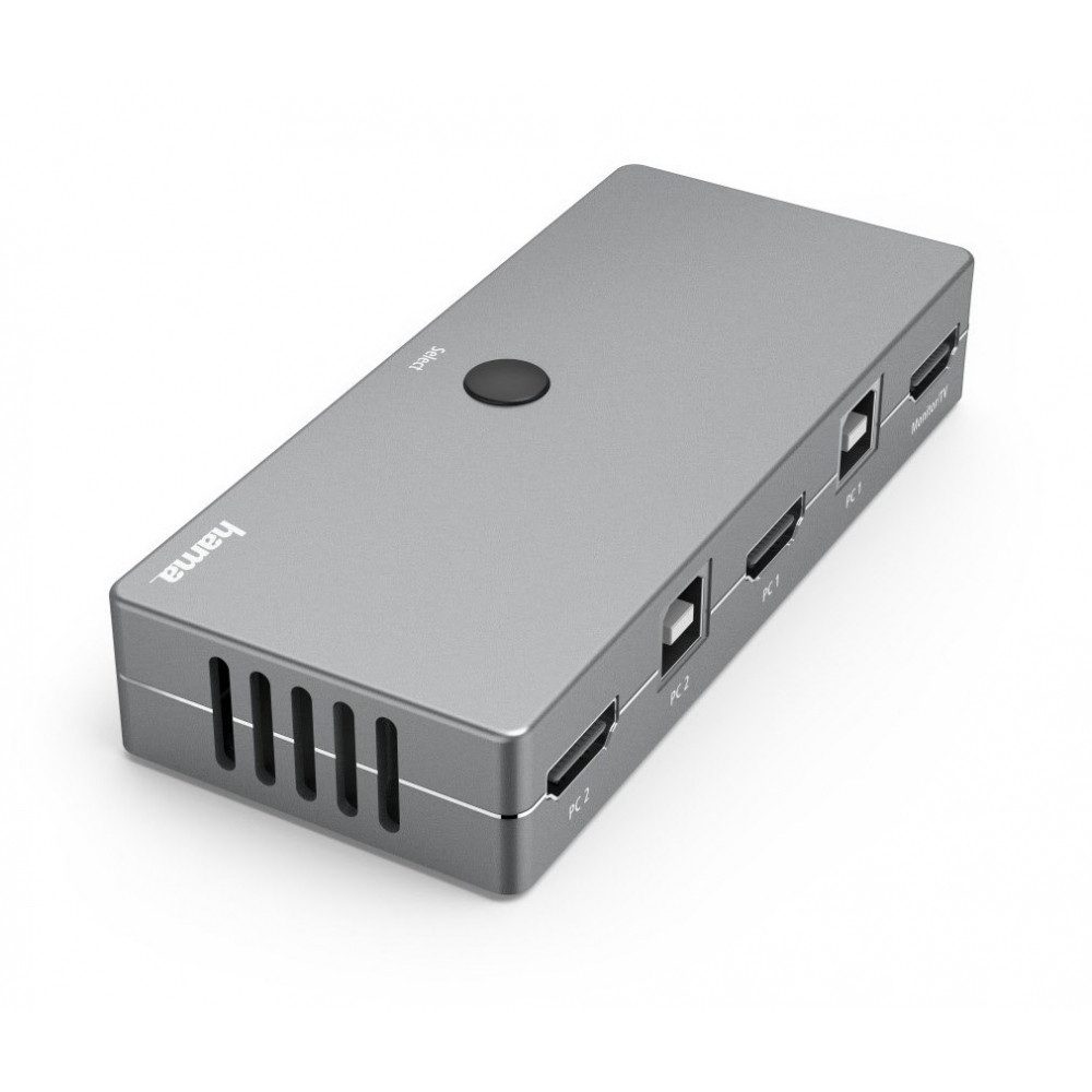 Hama KVM-Switch 4 Ports mit HDMI und USB-A Adapter