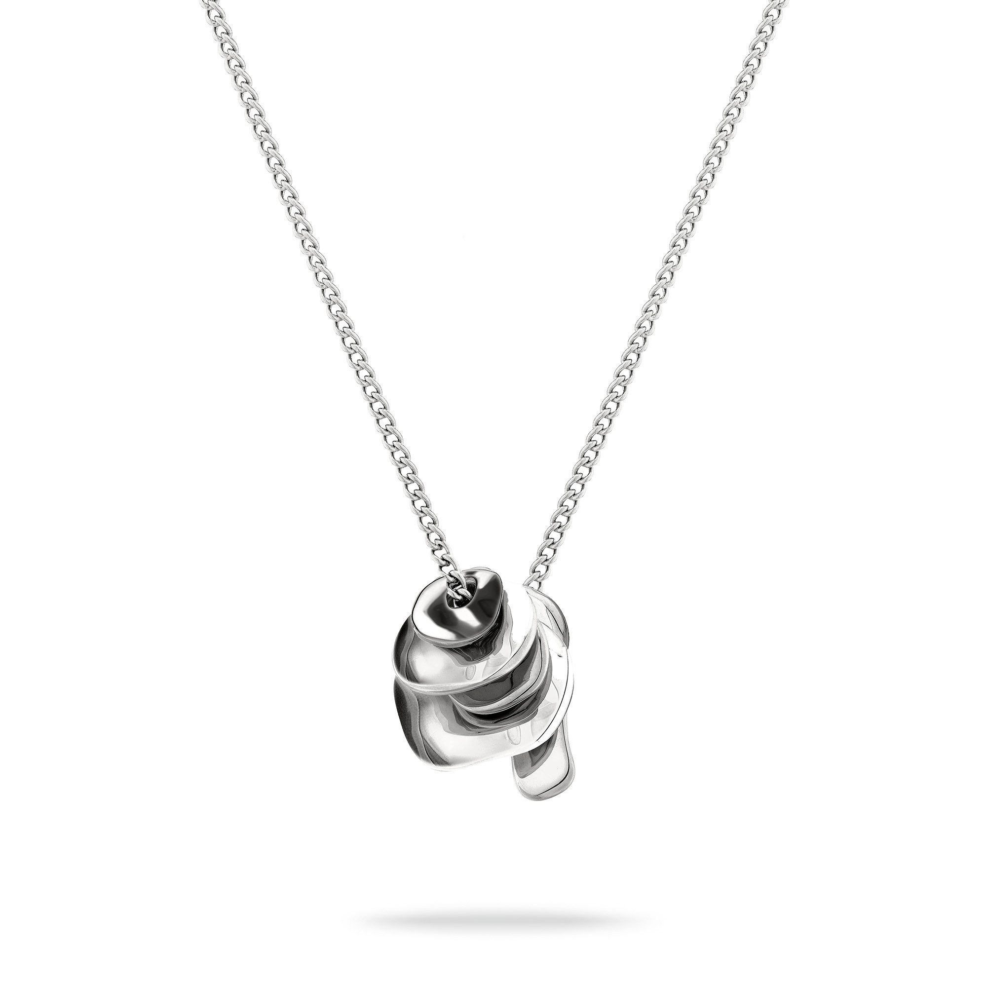 Kette mit Anhänger Schmuck Geschenk Edelstahl Halskette Organics