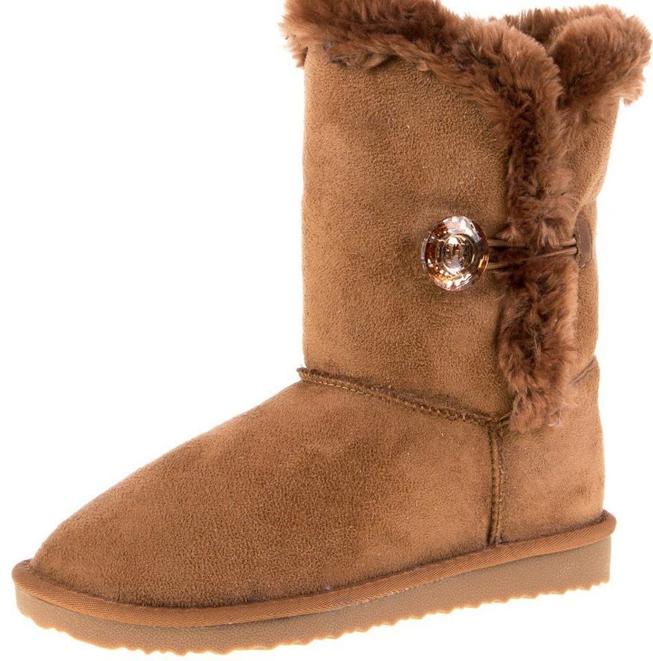 AvaMia »Damen Winter Schuhe Boots Damenstiefel Winterstiefel Fellstiefel  warm Fell« Winterstiefel online kaufen | OTTO