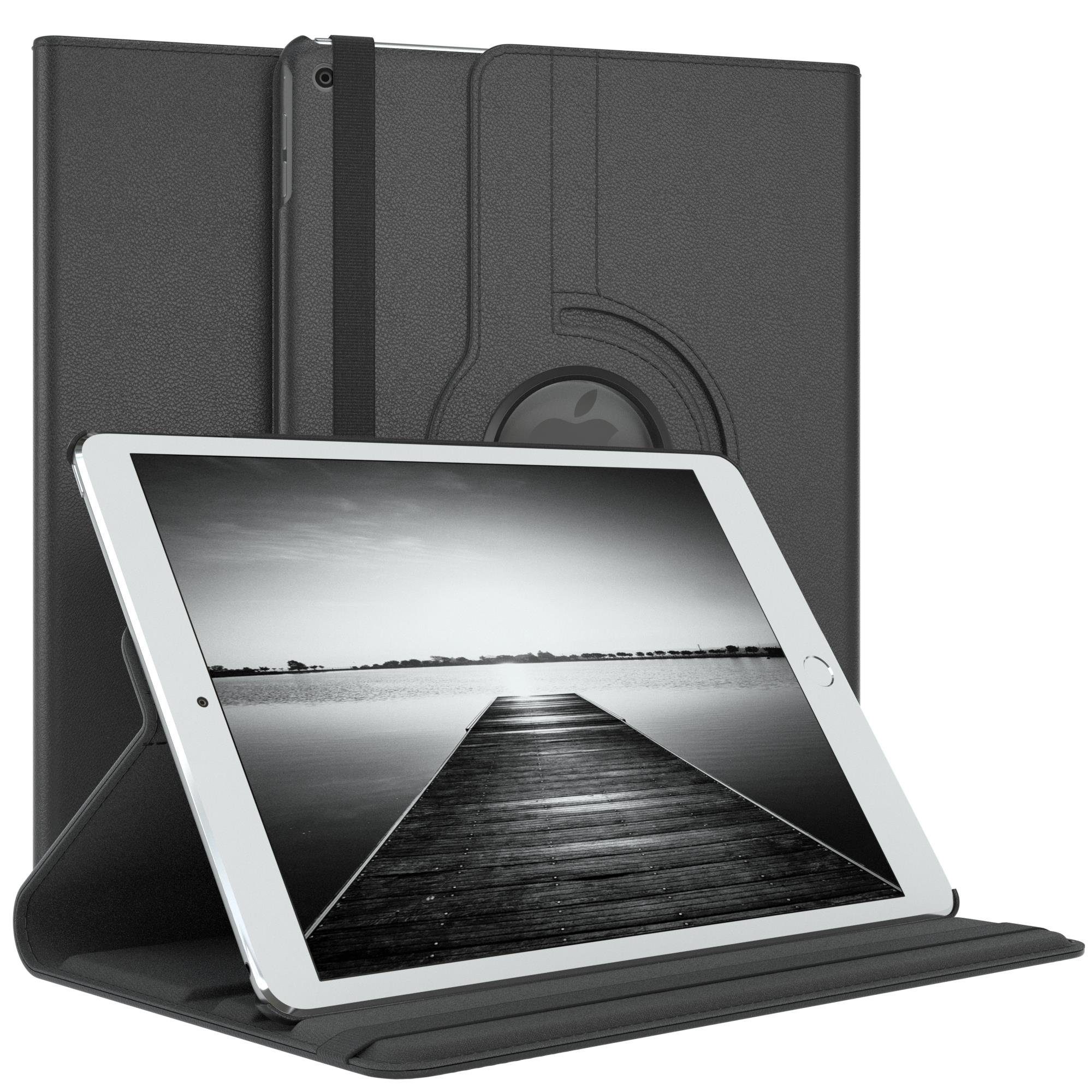 EAZY CASE Tablet-Hülle Rotationcase für iPad Air 1 & 5./6. Gen. 2017/2018 9,7 Zoll, Hülle 360° drehbar mit Standfunktion Etui Anti-Kratz Tasche Schwarz