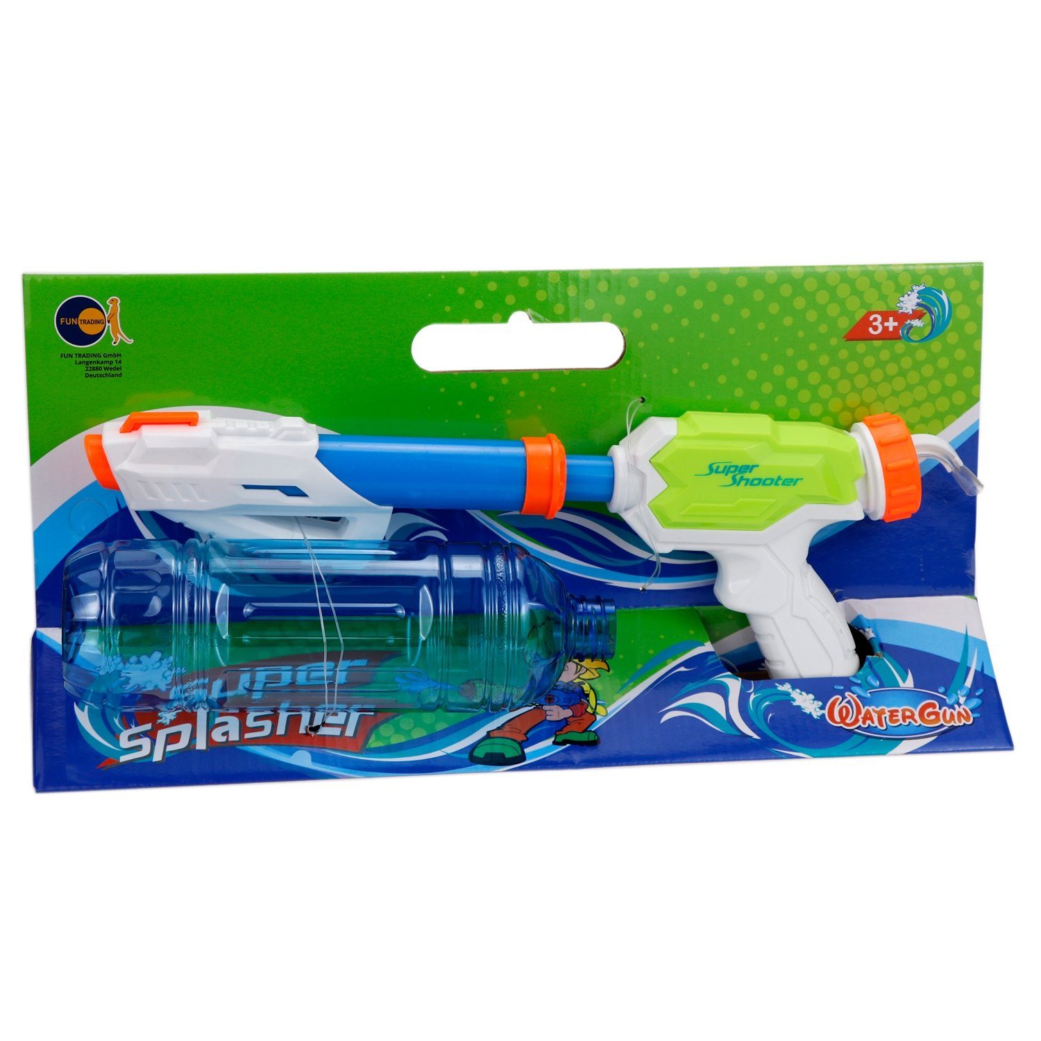 Fun Trading Wasserpistole 4983 Wasserpistole mit PET-Flaschenanschluss