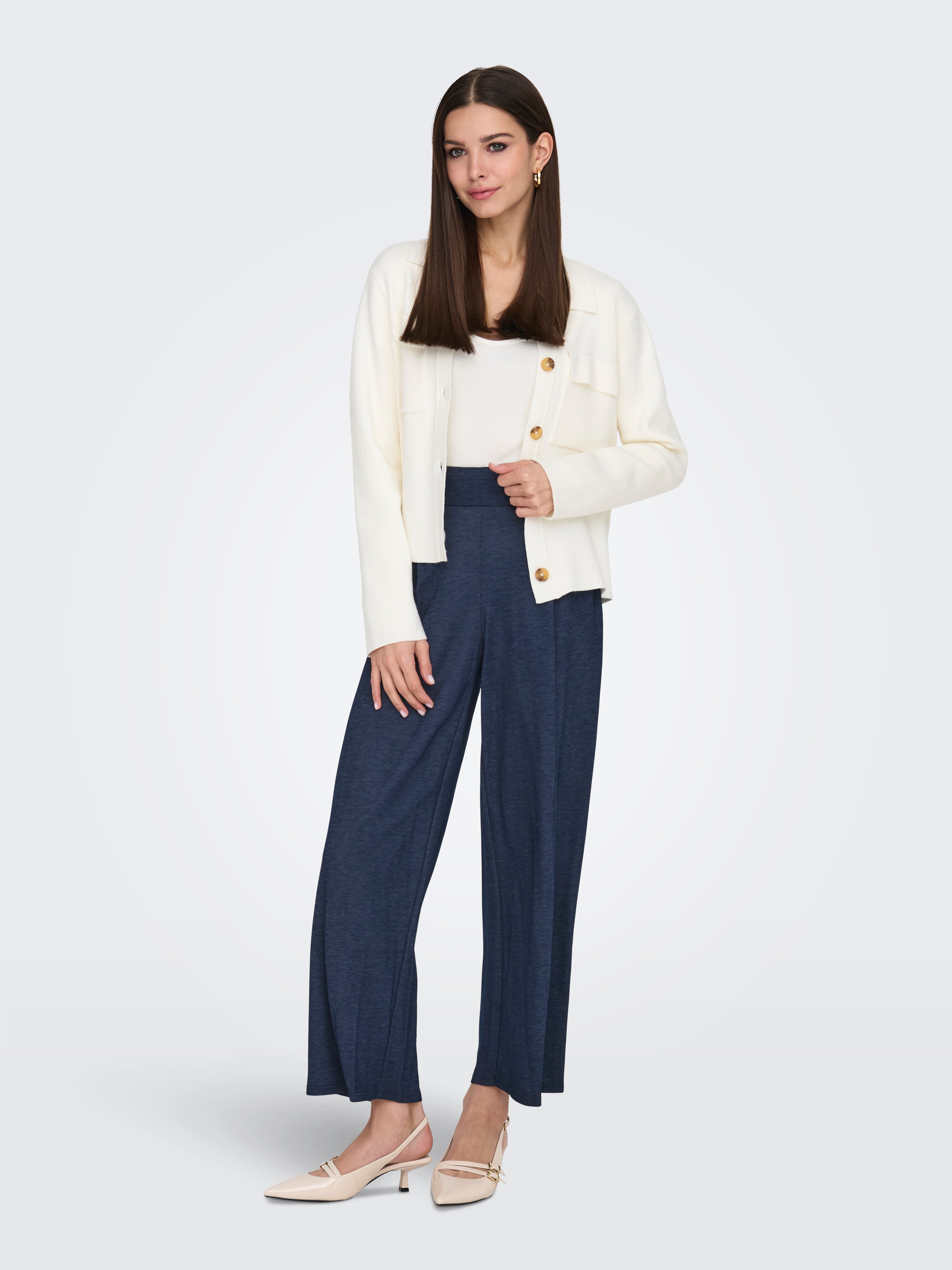 JDY Jerseyhose JDYBIRDIE GEGGO LONG PANT JRS