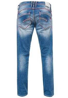 Rusty Neal Straight-Jeans RUBEN 46 mit auffälligen Ziernähten