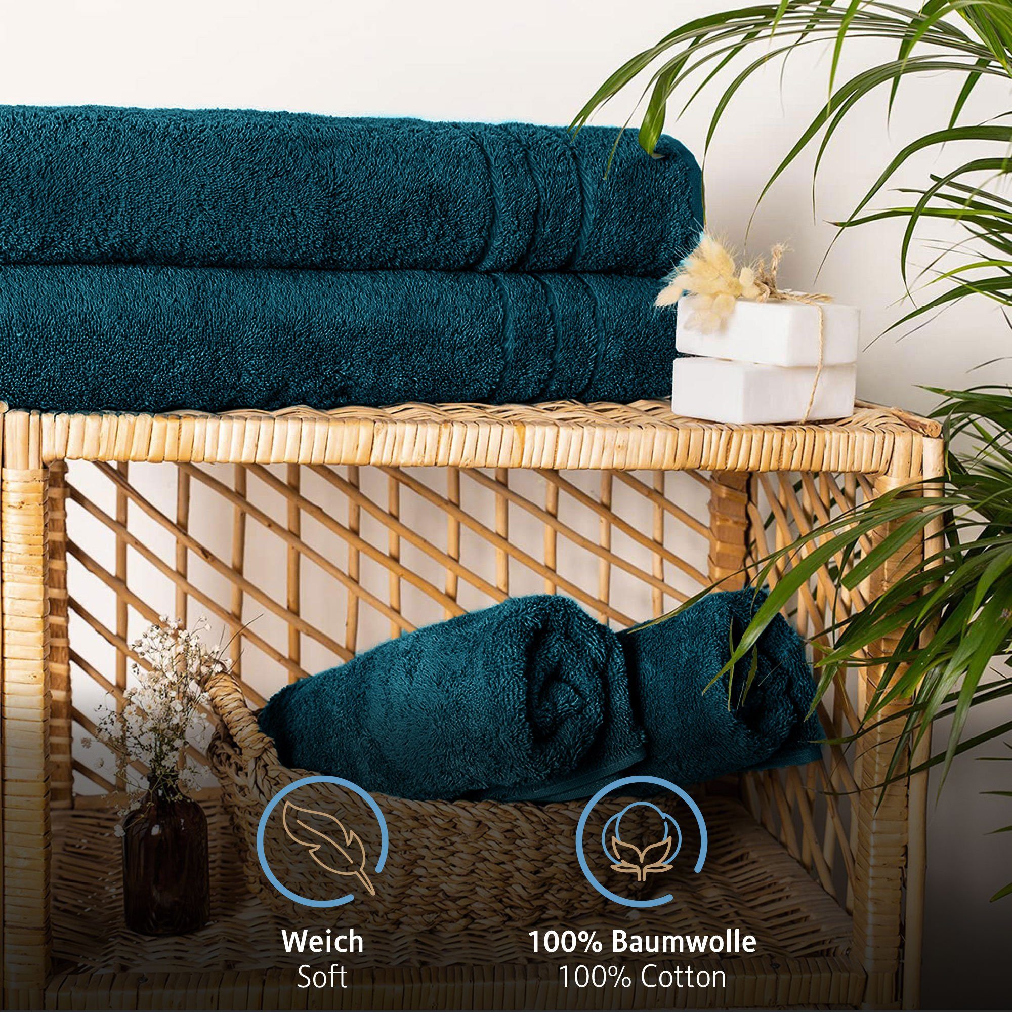 Komfortec Saunatuch 80x200 cm Saunatücher Set günstig online kaufen