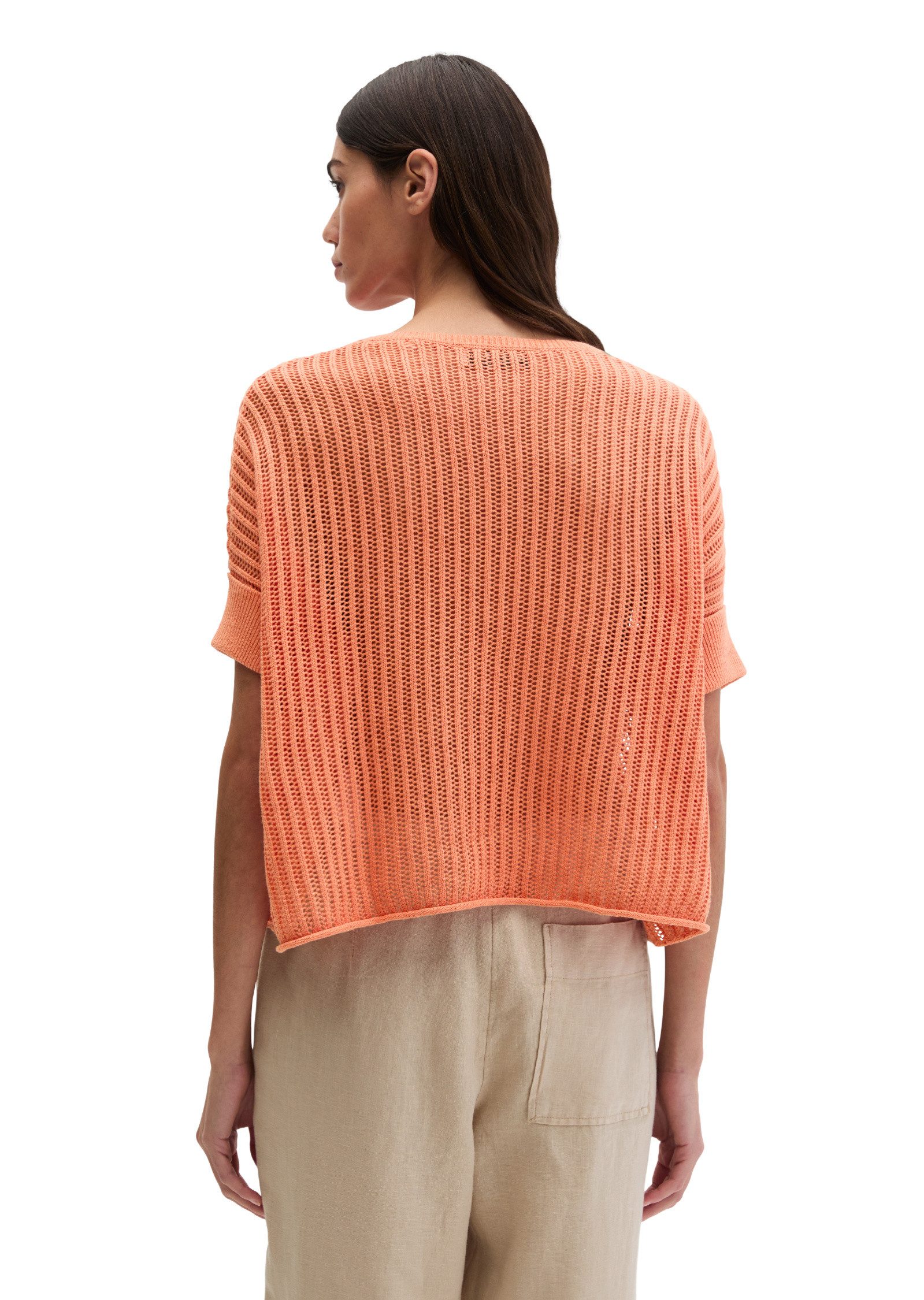 Marc O'Polo Strickpullover aus Organic Cotton-Leinen-Mix