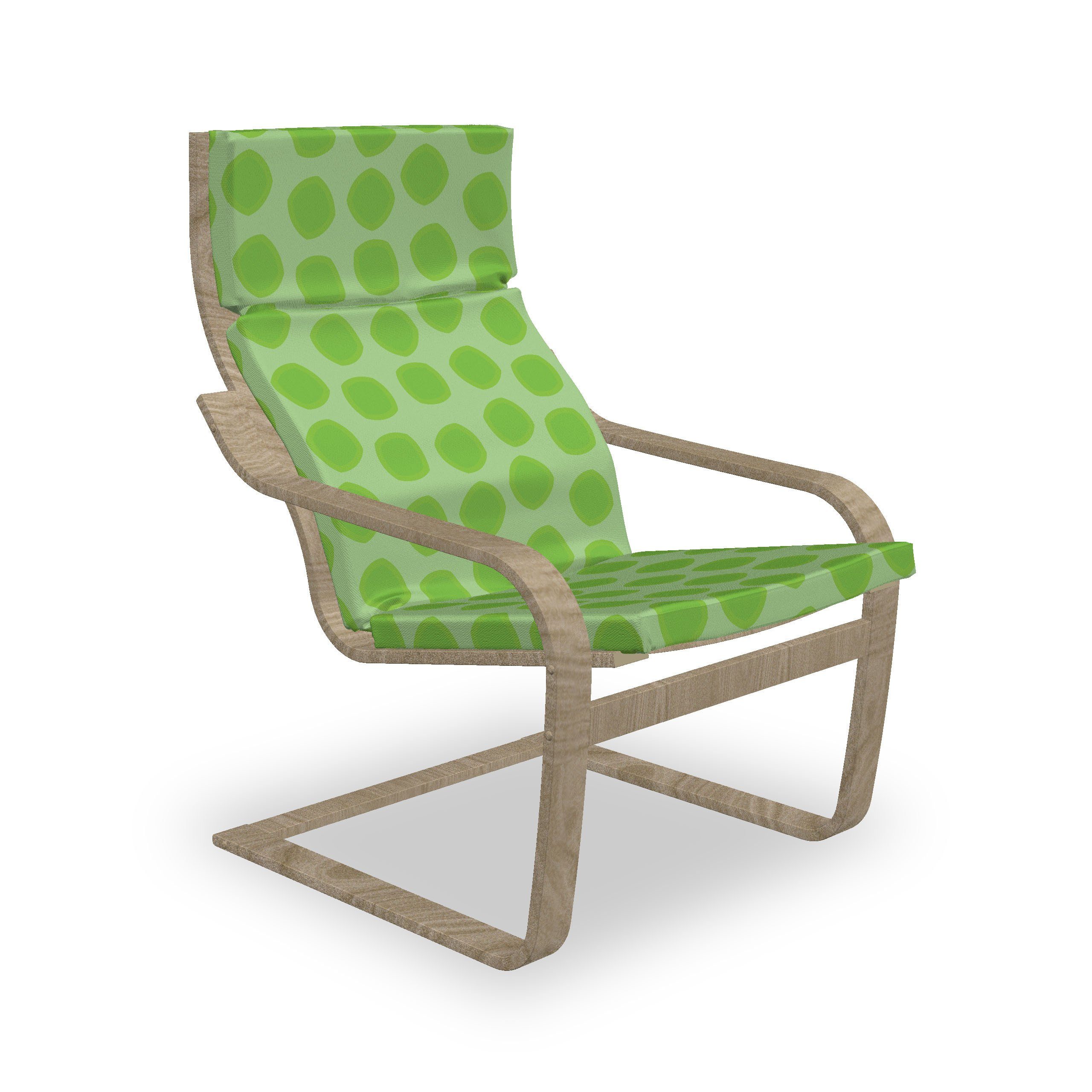 Reißverschluss, mit Lime Abakuhaus mit und geometrische Green Stuhlkissen Hakenschlaufe Stuhlkissen einfache Sitzkissen