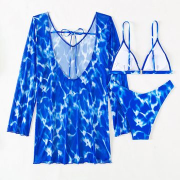 Elowen Bustier-Bikini Badeanzug für Damen, 3-teilig, Halo-Dye-Badeanzug, Bikini-Set