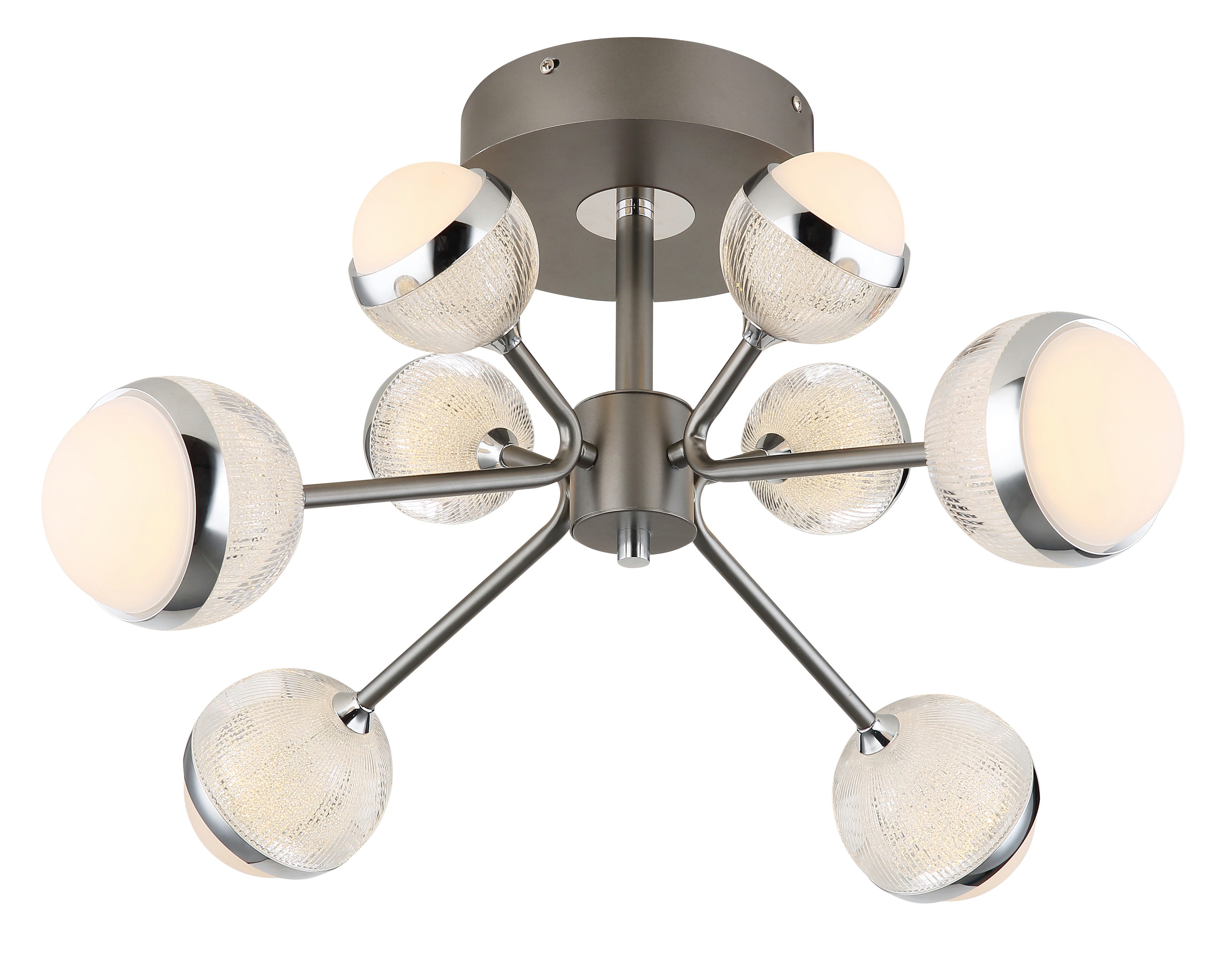 GLOBO LIGHTING LED Deckenleuchte UNTSY, LED fest integriert, Deckenlampe/Wohnzimmer/Schlafzimmer/modern