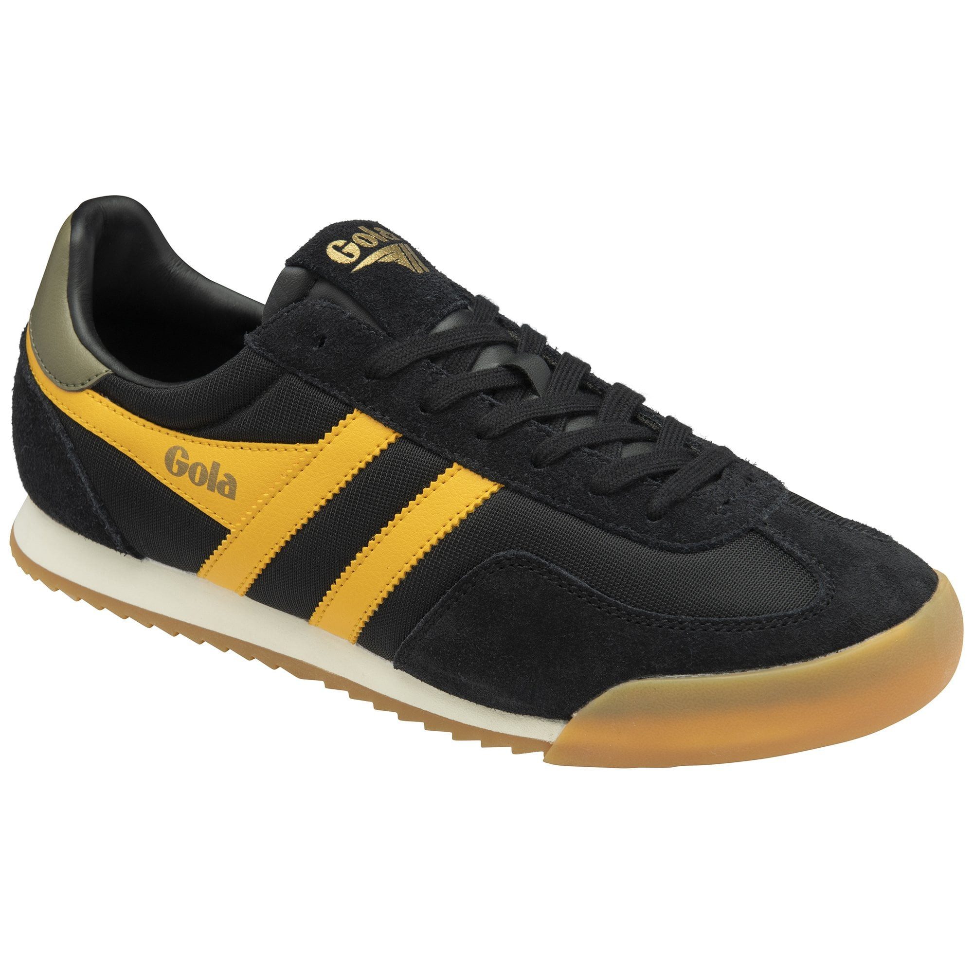 Gola Europa 2025 schwarz/sonnengelb/khakigrün Herren Sneaker