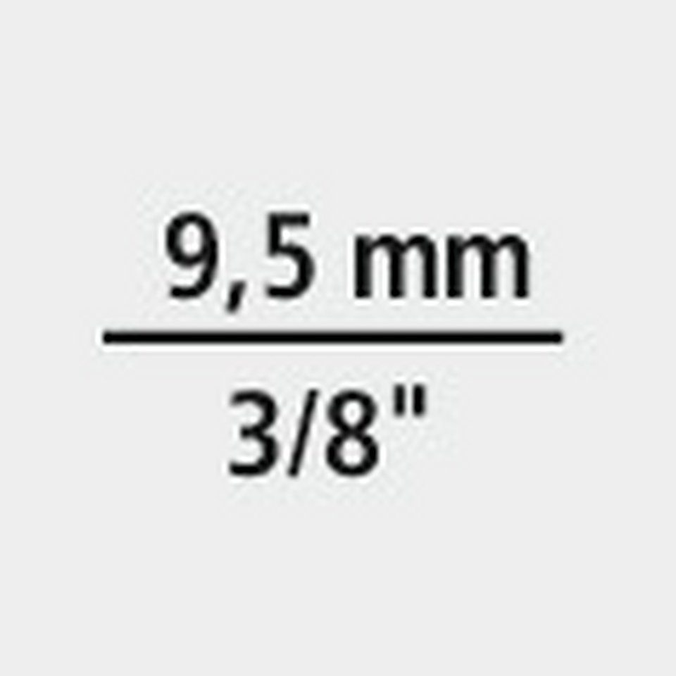 9 Haltefunktion mit 3/8" Steckschlüssel, Steckschlüsseleinsatz Wera 6-kant mm