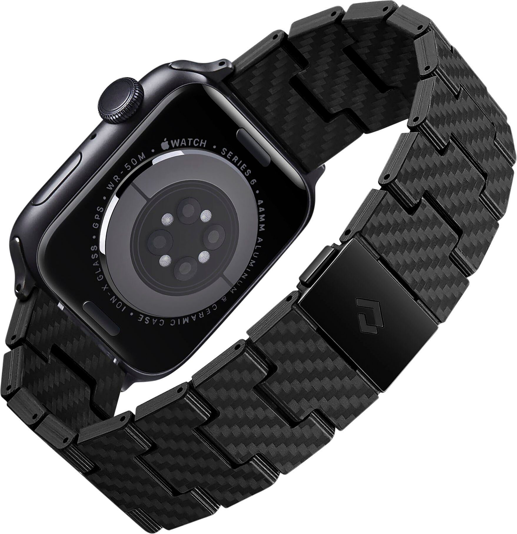 42-44mm Bracelet Smartwatch-Armband Link Pitaka Band Retro Fiber Carbon