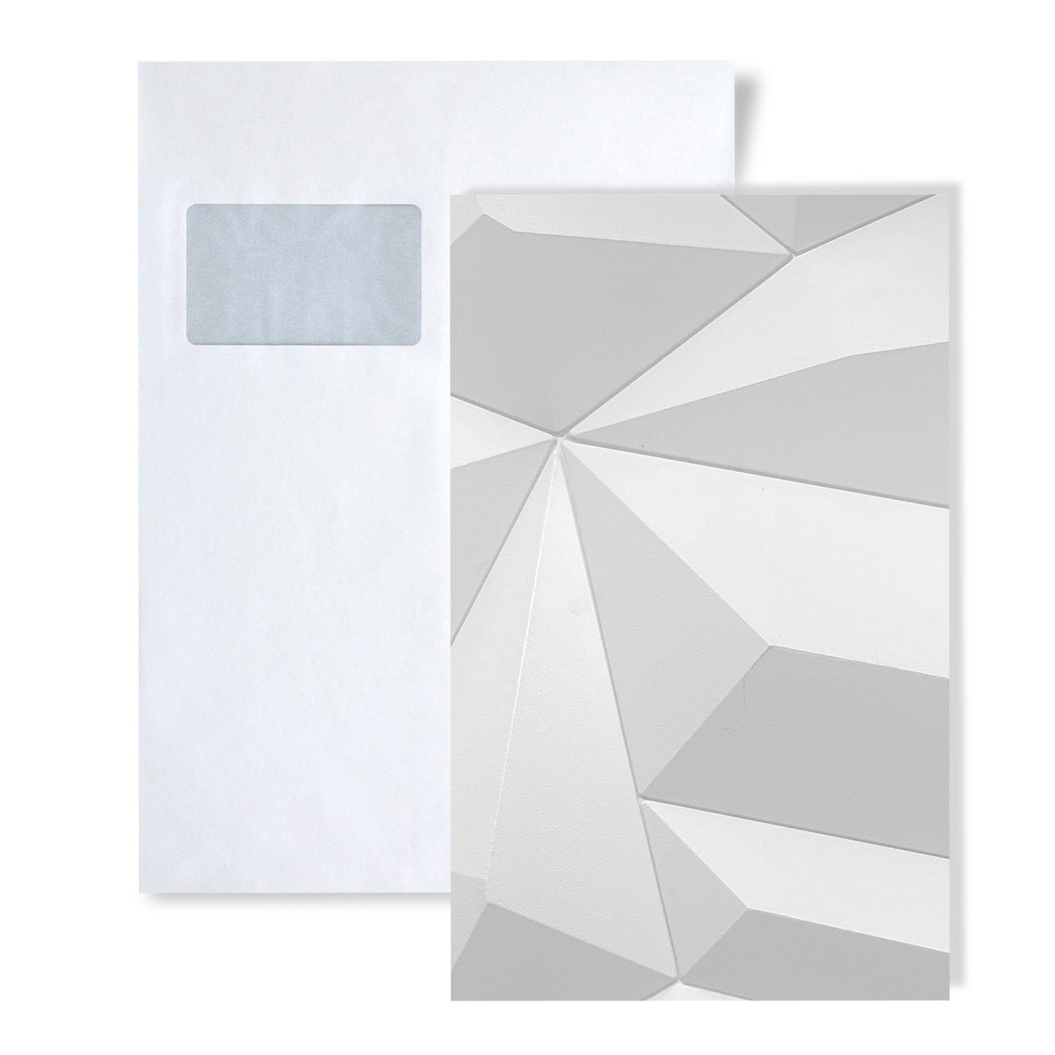 Profhome 3D Wandpaneel 1 MUSTERSTÜCK 3D S-705475 DIN A4 Wandpaneel MUSTER, BxL: 20x20 cm, (1 MUSTERSTÜCK, Produktmuster, 1-tlg., Muster des 3D Wandpaneels) weiß