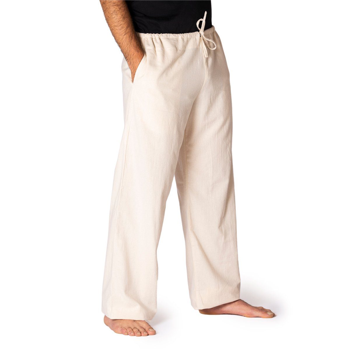 PANASIAM Stoffhose Bequeme Unisex Stoffhose aus feiner Baumwolle für Damen und Herren Freizeithose mit Taschen Relaxhose in großer Farbauswahl